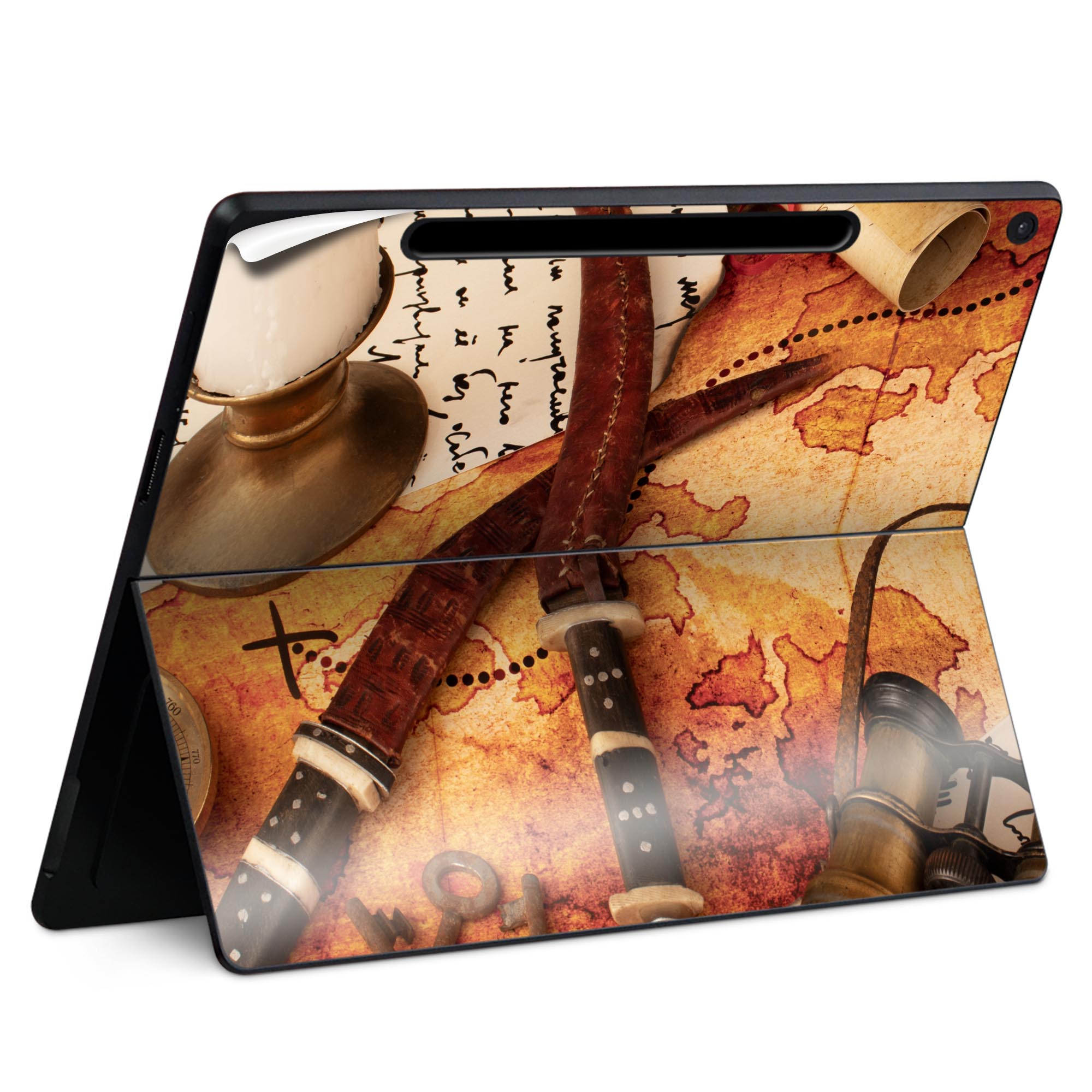 Surface Pro 12 インチ (2025) 用 スキンシール 全面スキンシール フル SurfacePro12 用 背面 底 ステ..