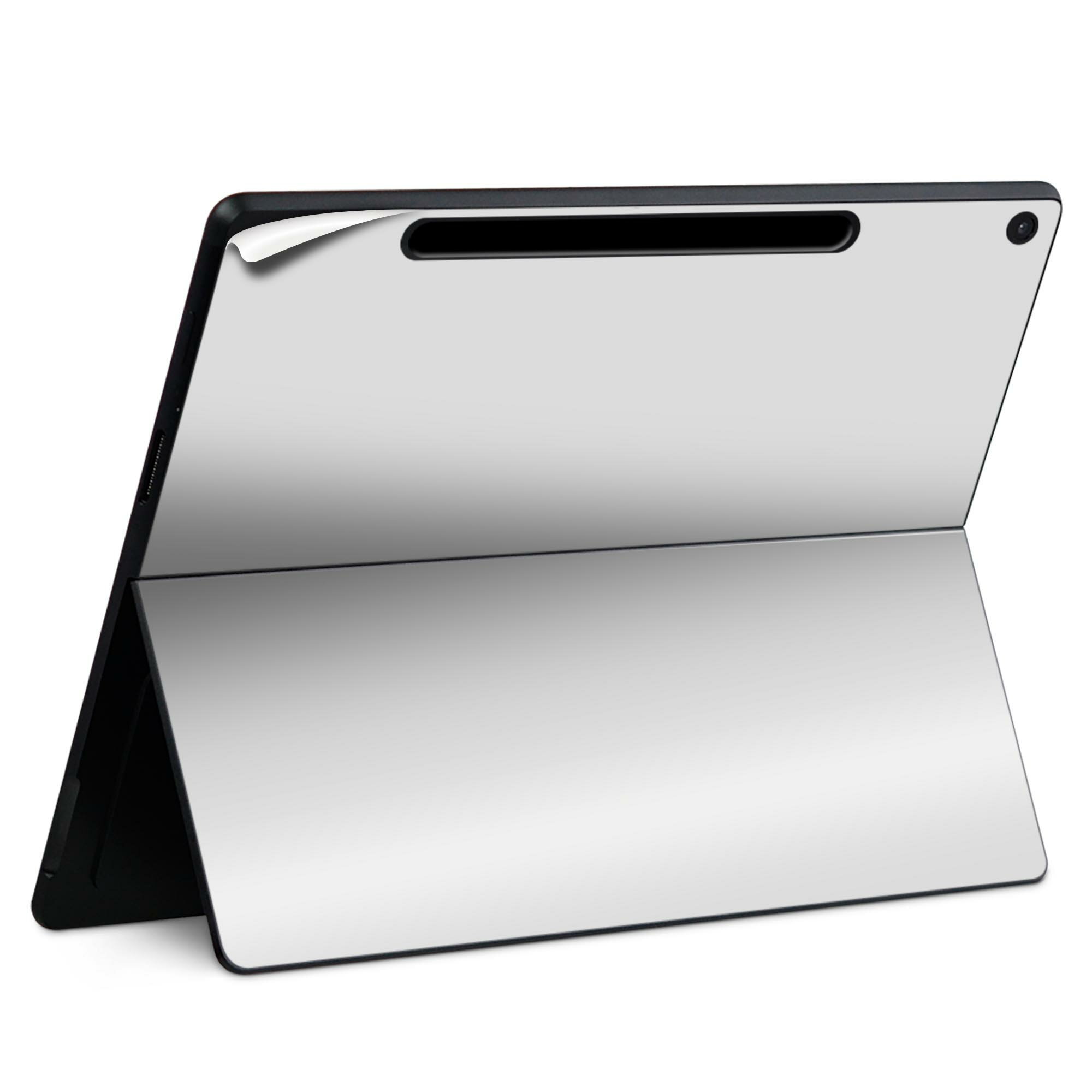 Surface Pro 12 インチ (2025) 用 スキンシール 全面スキンシール フル SurfacePro12 用 背面 底 ステッカー 保護シール 高品質再剥離性シート キャラクター かわいい 023396 女性　顔　人物 036104 MONOTONE softgray