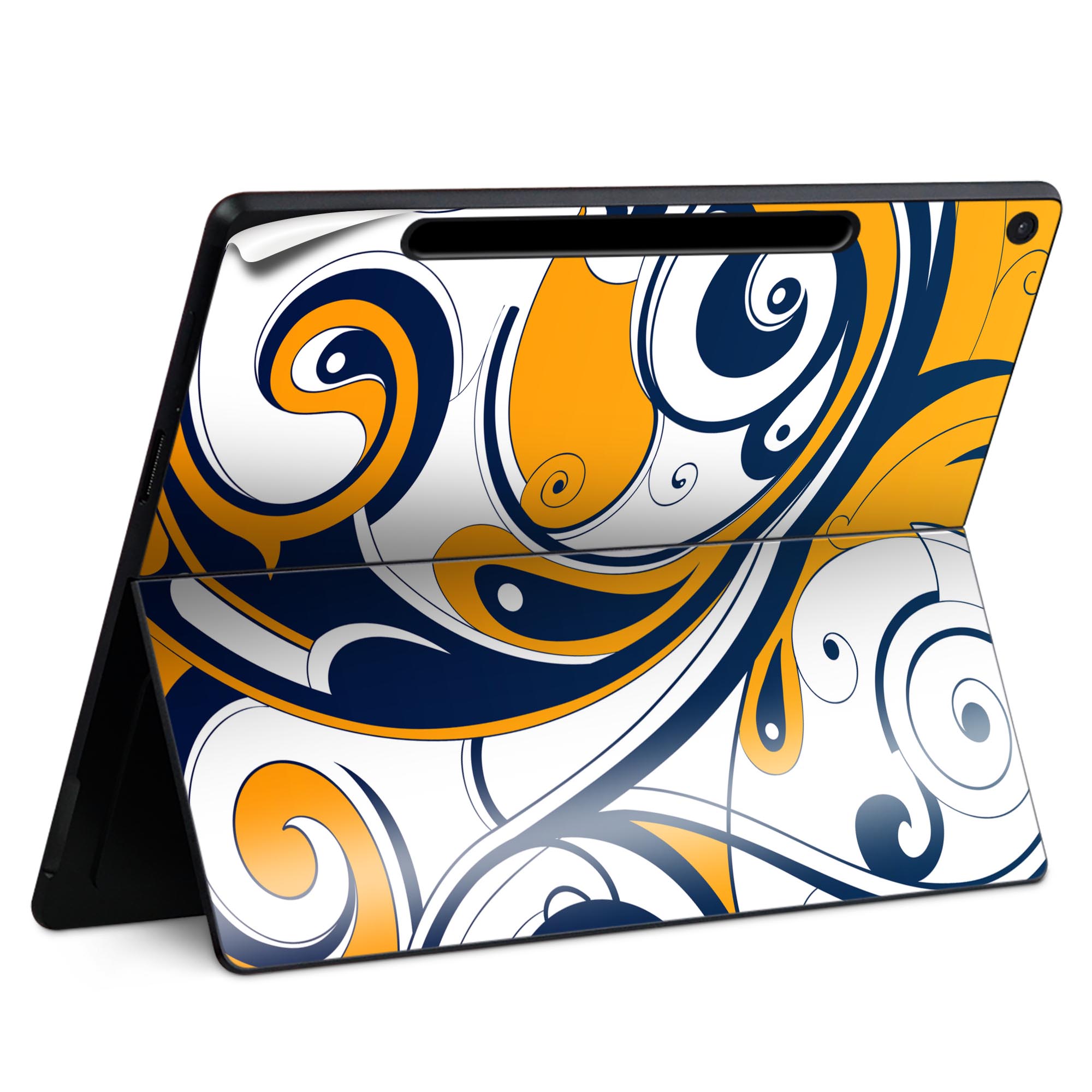 Surface Pro 12 インチ (2025) 用 スキンシール 全面スキンシール フル SurfacePro12 用 背面 底 ステッカー 保護シール 高品質再剥離性シート キャラクター かわいい 023396 女性　顔　人物 004510 模様　シンプル