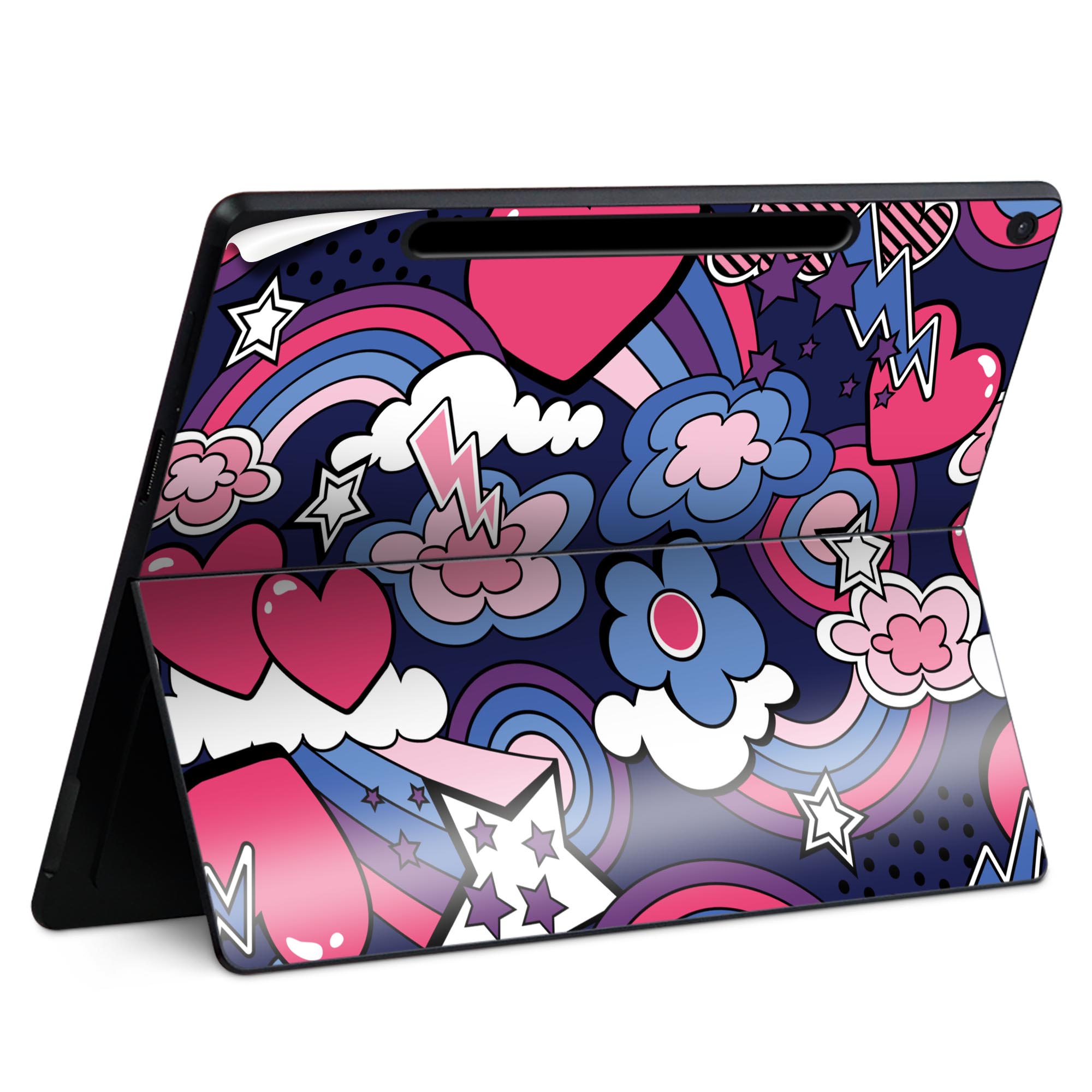 商品特徴・貼るだけでかんたん着せ替え、Surfac Pro 12インチ(2025) 共通対応デザインスキンシール・高精細プリントで写真と遜色のない仕上がり！半光沢シートでしっとりツヤのある表現力・ちょっとしたすり傷からSurface本体を保...