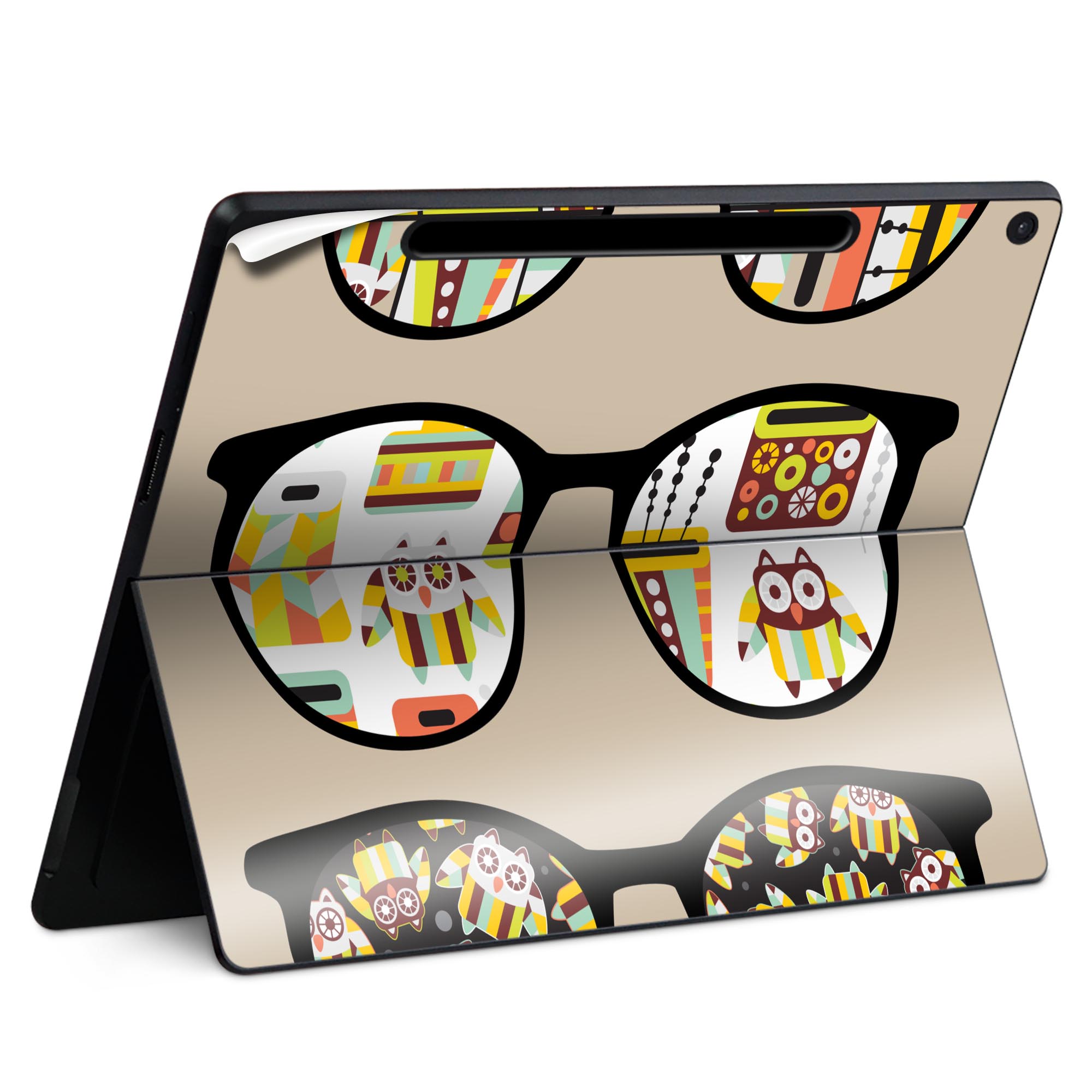 Surface Pro 12 インチ (2025) 用 スキンシール 全面スキンシール フル SurfacePro12 用 背面 底 ステ..