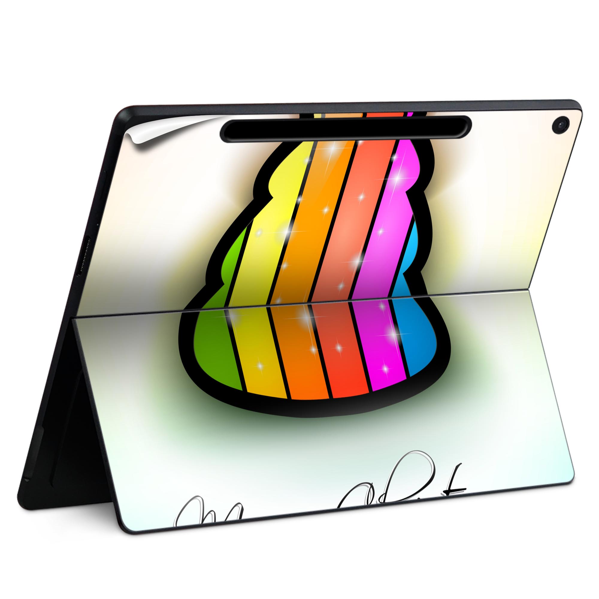 Surface Pro 12 インチ (2025) 用 スキンシール 全面スキンシール フル SurfacePro12 用 背面 底 ステ..