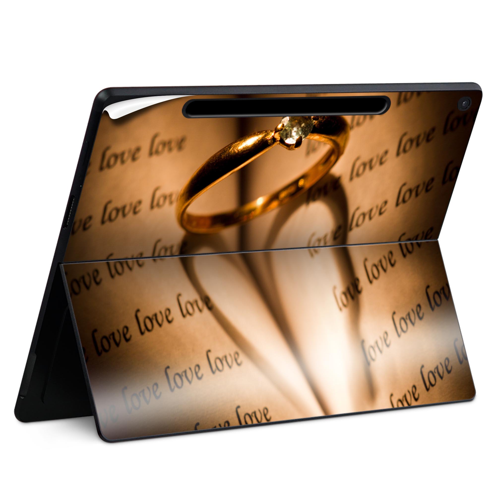 Surface Pro 12 インチ (2025) 用 スキンシール 全面スキンシール フル SurfacePro12 用 背面 底 ステ..