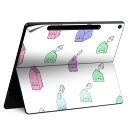 Surface Pro 12 インチ (2025) 用 スキンシール 全面スキンシール フル SurfacePro12 用 背面 底 ステッカー 保護シール 高品質再剥離性シート キャラクター かわいい 023396 女性 顔 人物 050422
