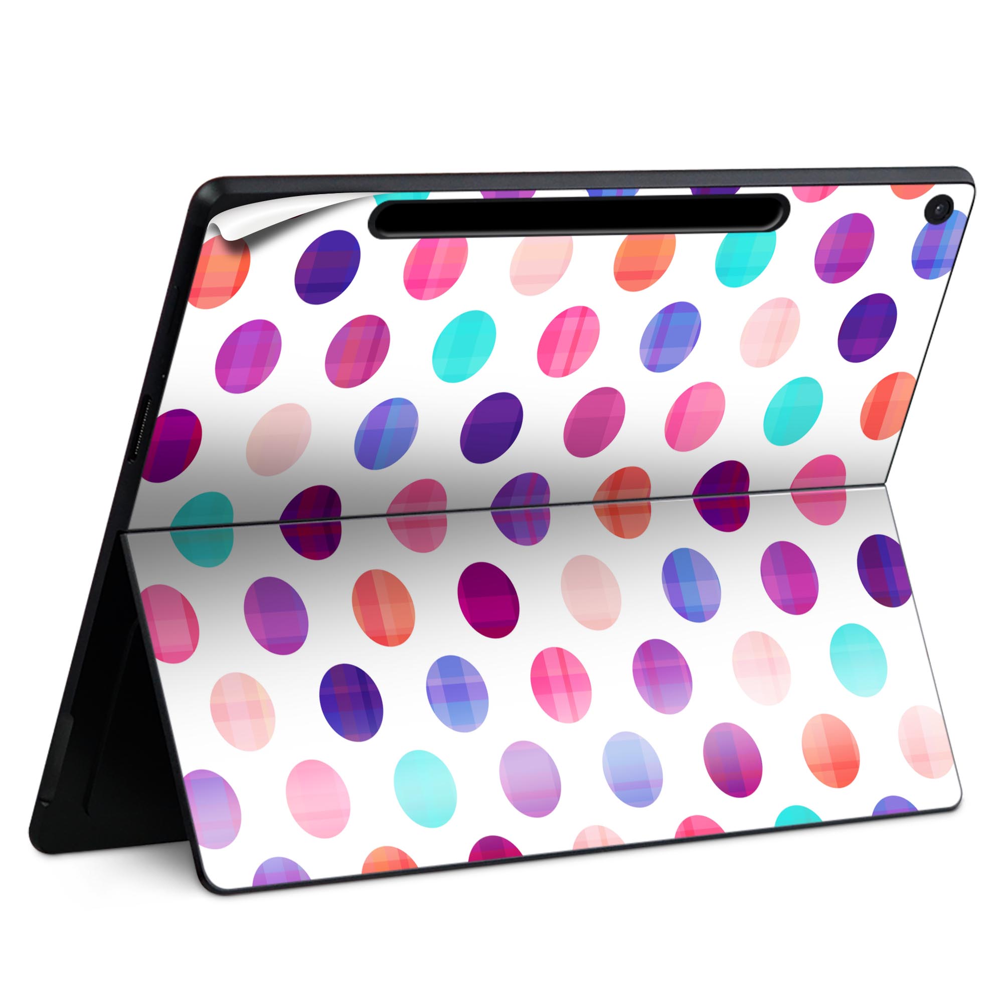 商品特徴・貼るだけでかんたん着せ替え、Surfac Pro 12インチ(2025) 共通対応デザインスキンシール・高精細プリントで写真と遜色のない仕上がり！半光沢シートでしっとりツヤのある表現力・ちょっとしたすり傷からSurface本体を保...