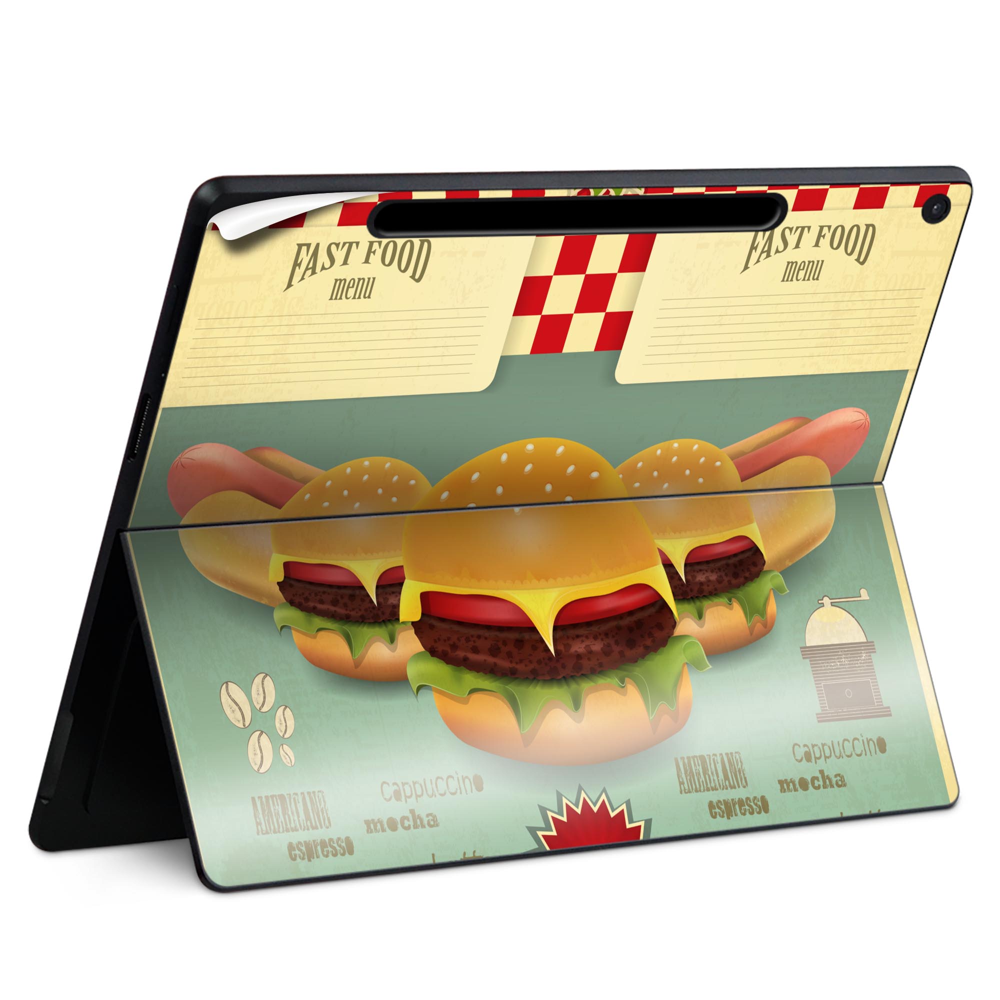 Surface Pro 12 インチ (2025) 用 スキンシール 全面スキンシール フル SurfacePro12 用 背面 底 ステ..