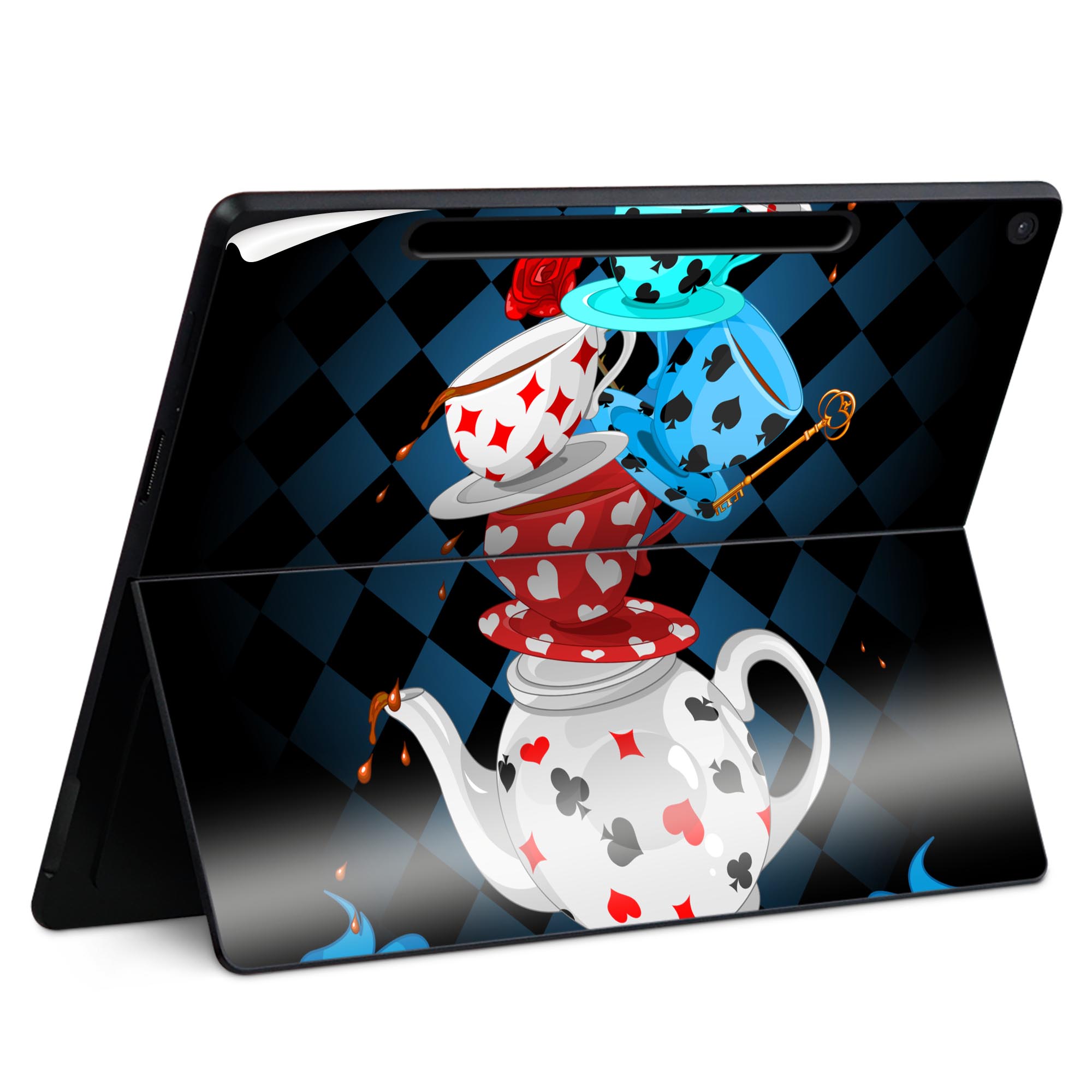 Surface Pro 12 インチ (2025) 用 スキンシール 全面スキンシール フル SurfacePro12 用 背面 底 ステ..