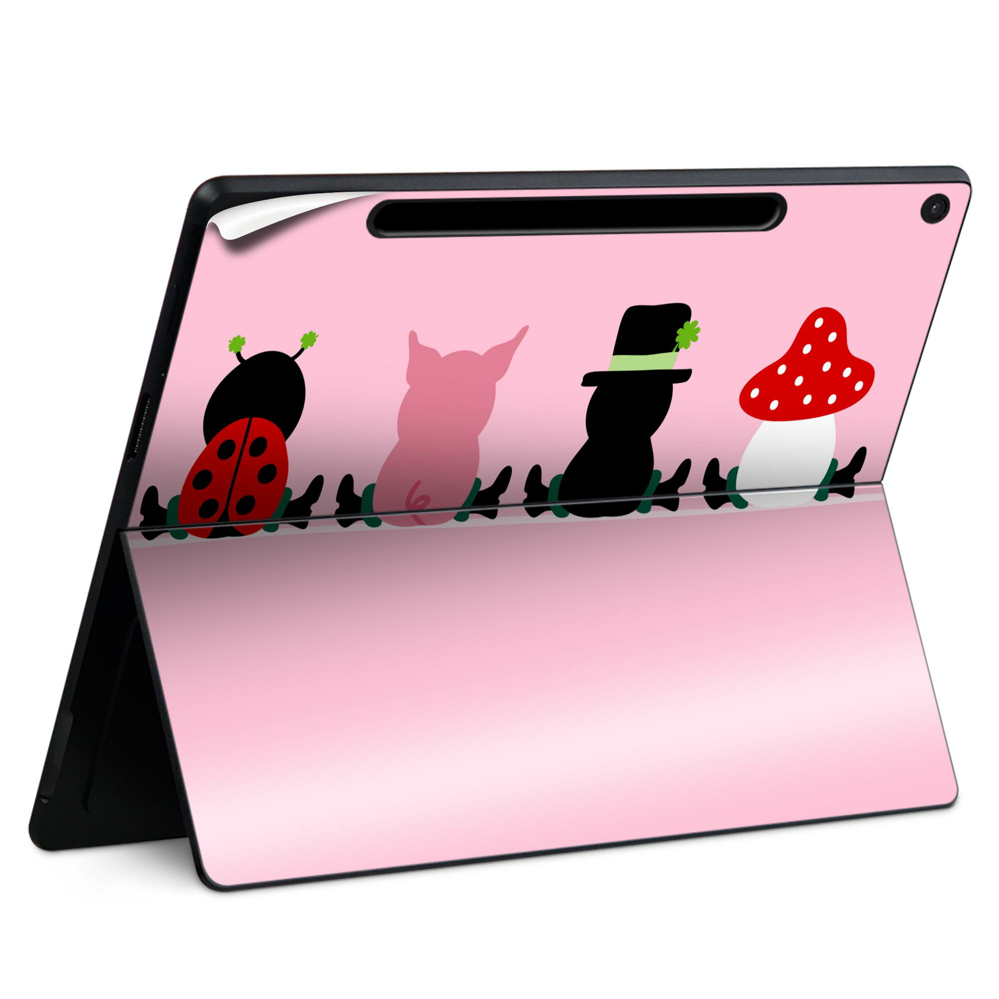 Surface Pro 12 インチ (2025) 用 スキンシール 全面スキンシール フル SurfacePro12 用 背面 底 ステ..