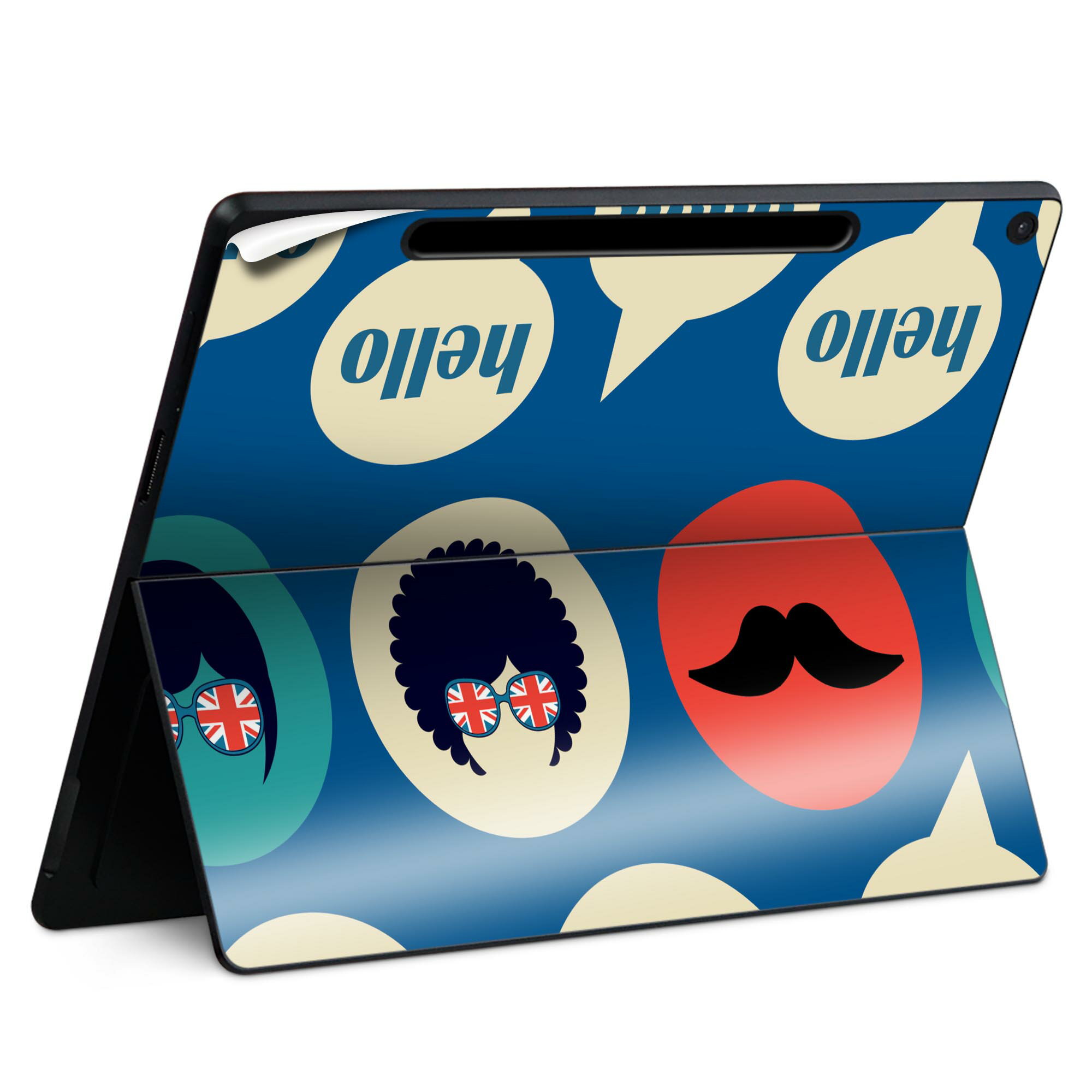 Surface Pro 12 インチ (2025) 用 スキンシール 全面スキンシール フル SurfacePro12 用 背面 底 ステ..