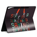Surface Pro 12 インチ (2025) 用 スキンシール 全面スキンシール フル SurfacePro12 用 背面 底 ステッカー 保護シール 高品質再剥離性シート キャラクター かわいい 023396 女性 顔 人物 009735 おしゃれ 英語 黒