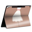 Surface Pro 12 インチ (2025) 用 スキンシール 全面スキンシール フル SurfacePro12 用 背面 底 ステッカー 保護シール 高品質再剥離性シート キャラクター かわいい 023396 女性 顔 人物 010117 おしゃれ ファッション ドレス