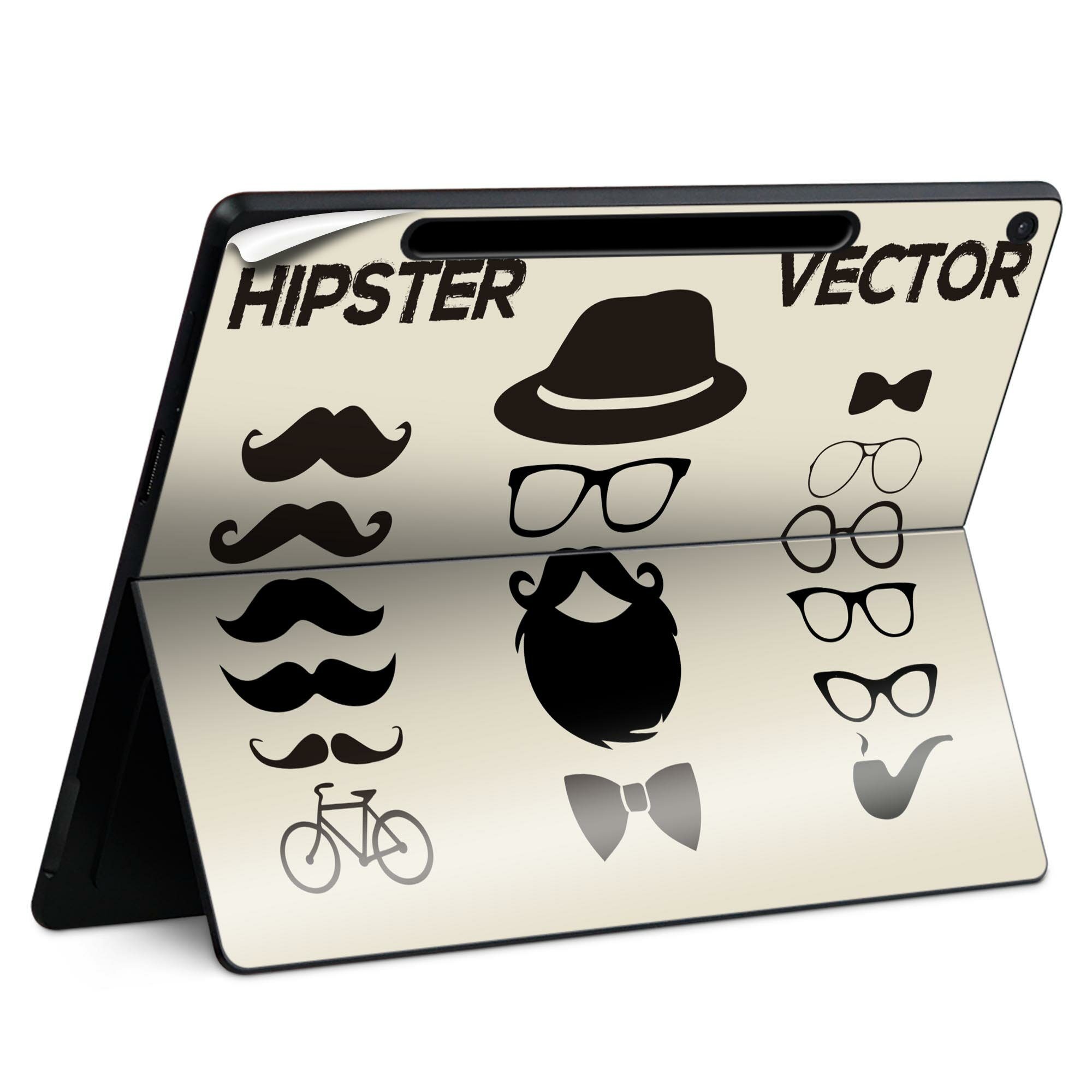 Surface Pro 12 インチ (2025) 用 スキンシール 全面スキンシール フル SurfacePro12 用 背面 底 ステ..