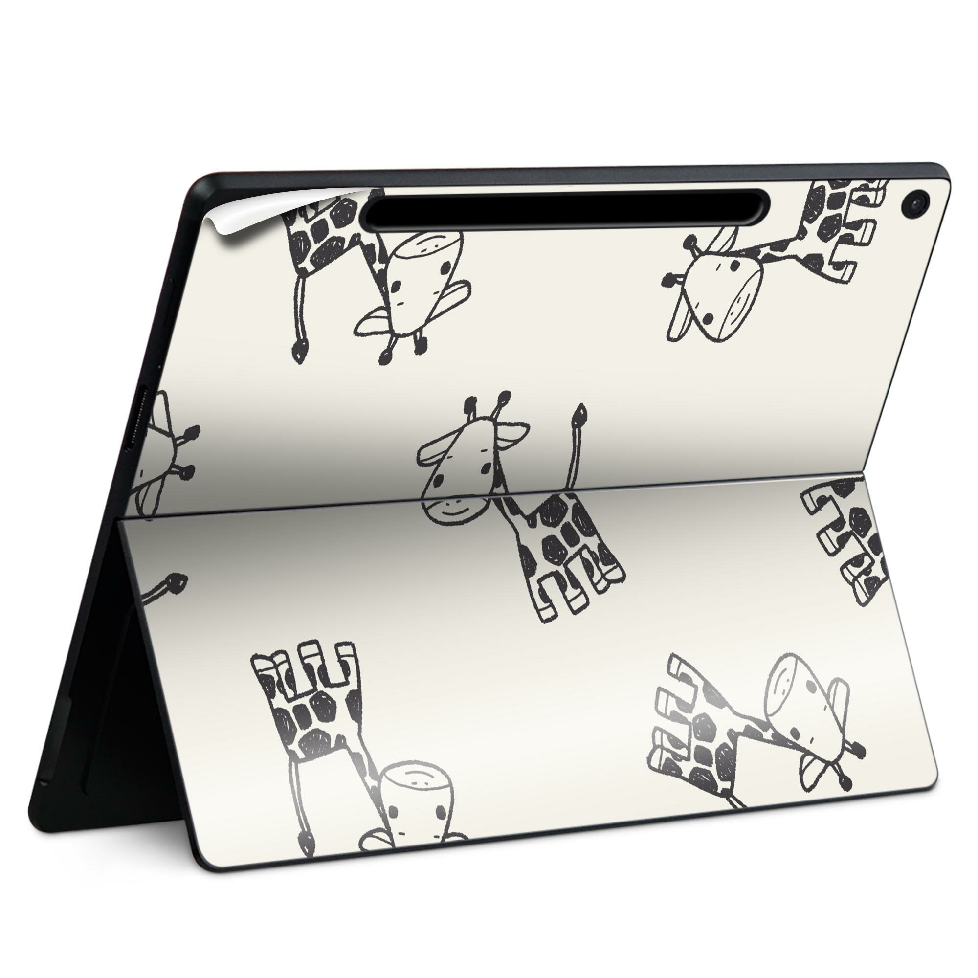 Surface Pro 12 インチ (2025) 用 スキンシール 全面スキンシール フル SurfacePro12 用 背面 底 ステ..