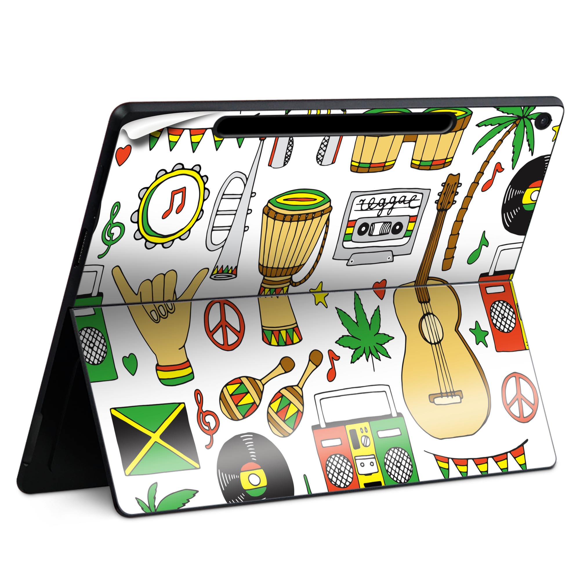 Surface Pro 12 インチ (2025) 用 スキンシール 全面スキンシール フル SurfacePro12 用 背面 底 ステ..