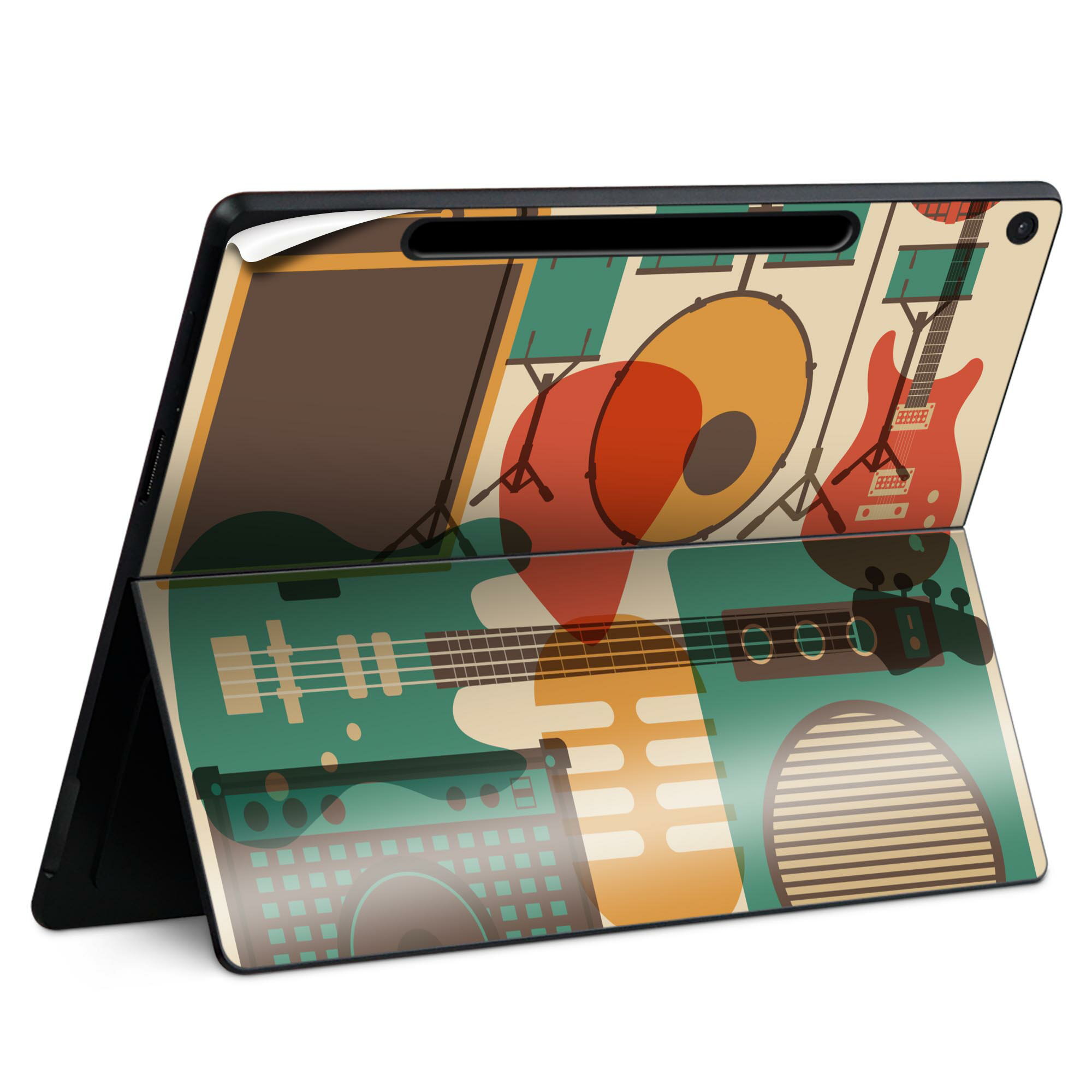 Surface Pro 12 インチ (2025) 用 スキンシール 全面スキンシール フル SurfacePro12 用 背面 底 ステ..