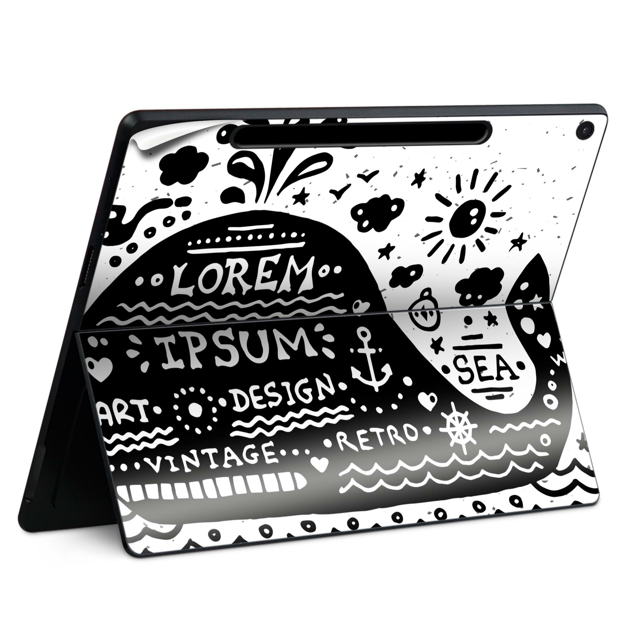 商品特徴・貼るだけでかんたん着せ替え、Surfac Pro 12インチ(2025) 共通対応デザインスキンシール・高精細プリントで写真と遜色のない仕上がり！半光沢シートでしっとりツヤのある表現力・ちょっとしたすり傷からSurface本体を保...