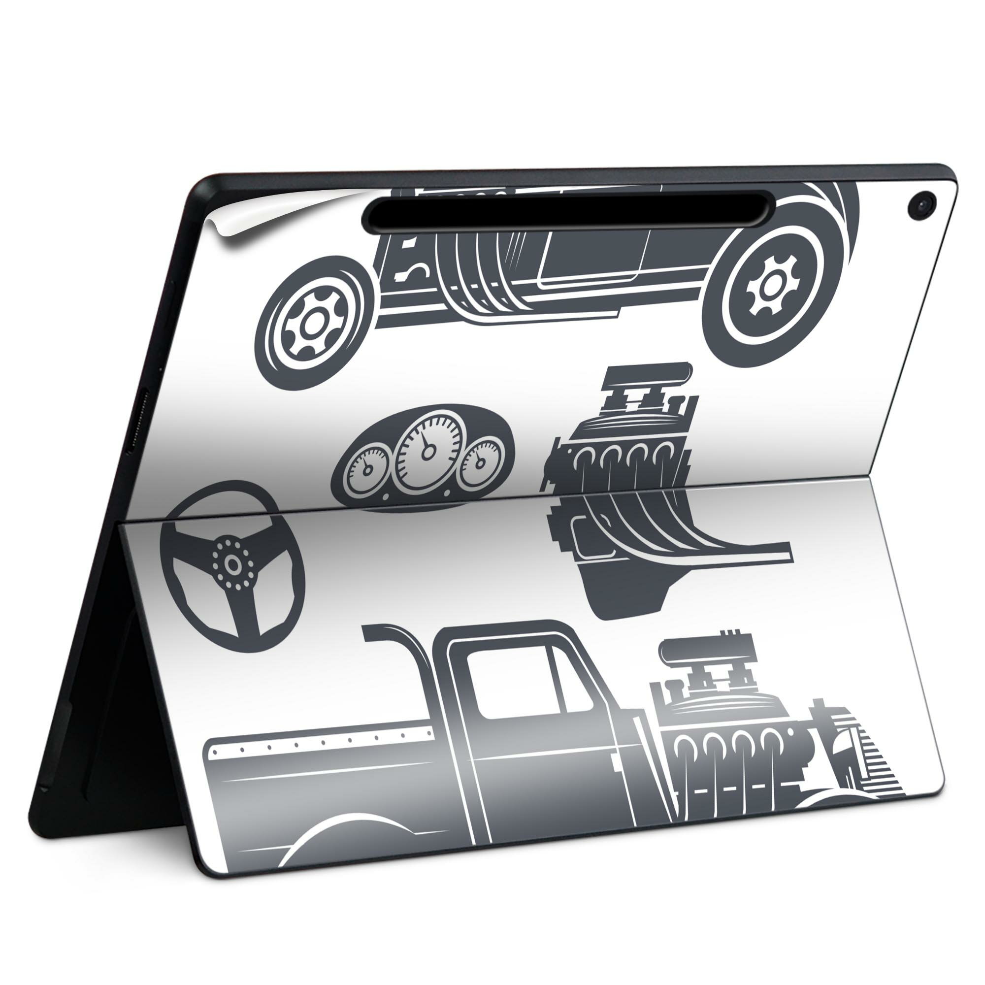 Surface Pro 12 インチ (2025) 用 スキンシール 全面スキンシール フル SurfacePro12 用 背面 底 ステ..