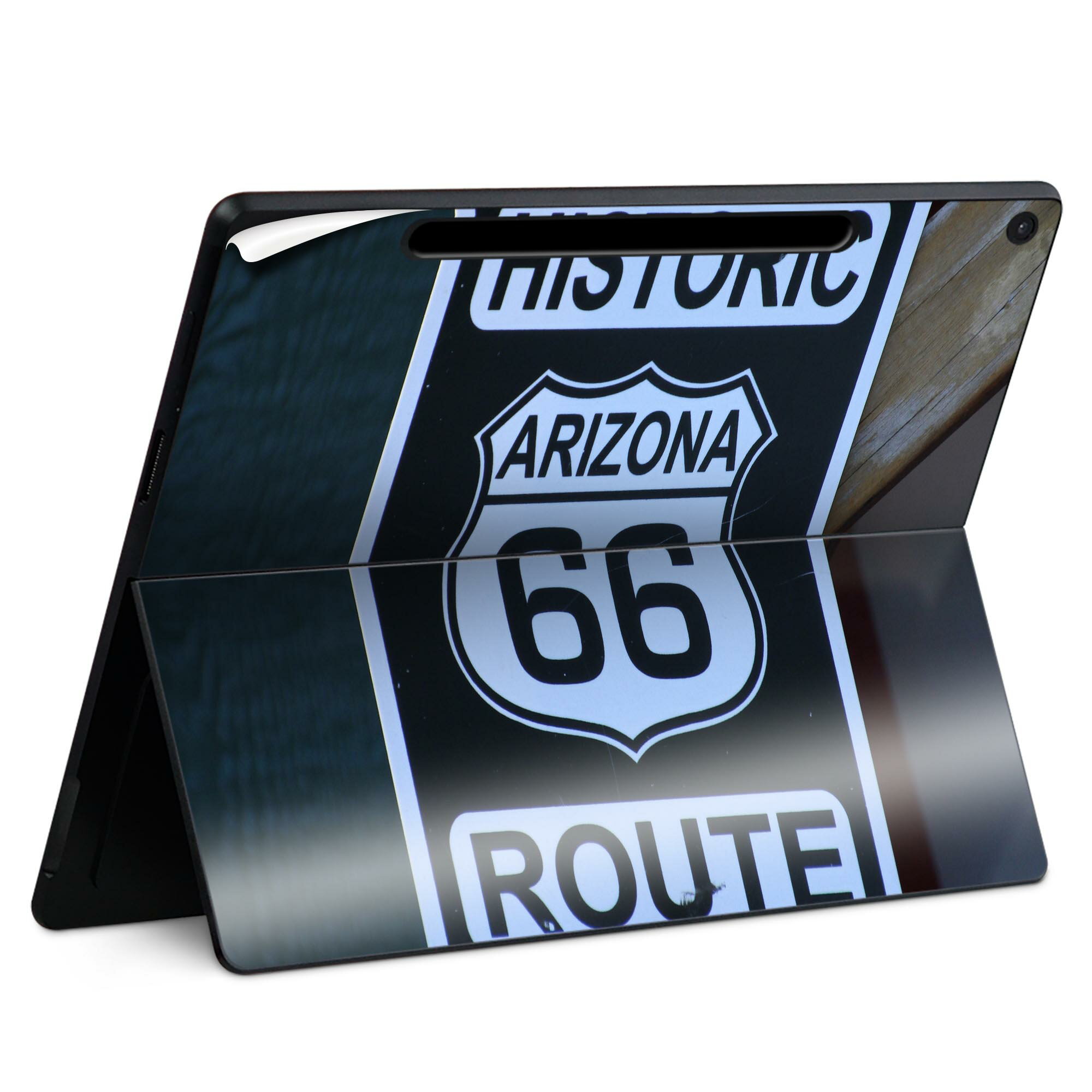 Surface Pro 12 インチ (2025) 用 スキンシール 全面スキンシール フル SurfacePro12 用 背面 底 ステッカー 保護シール 高品質再剥離性シート キャラクター かわいい 023396 女性　顔　人物 011806 外国　看板　写真