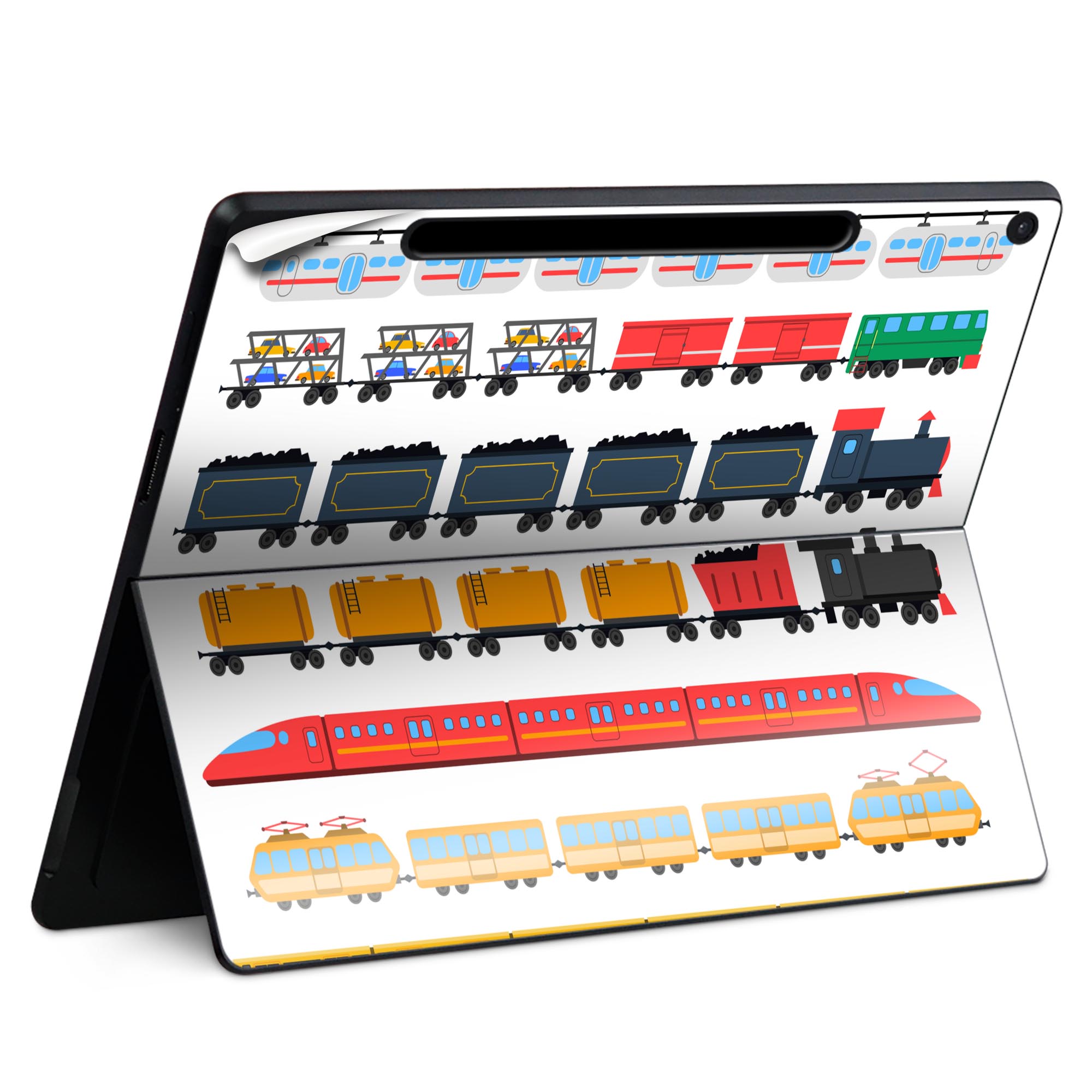 Surface Pro 12 インチ (2025) 用 スキンシール 全面スキンシール フル SurfacePro12 用 背面 底 ステ..