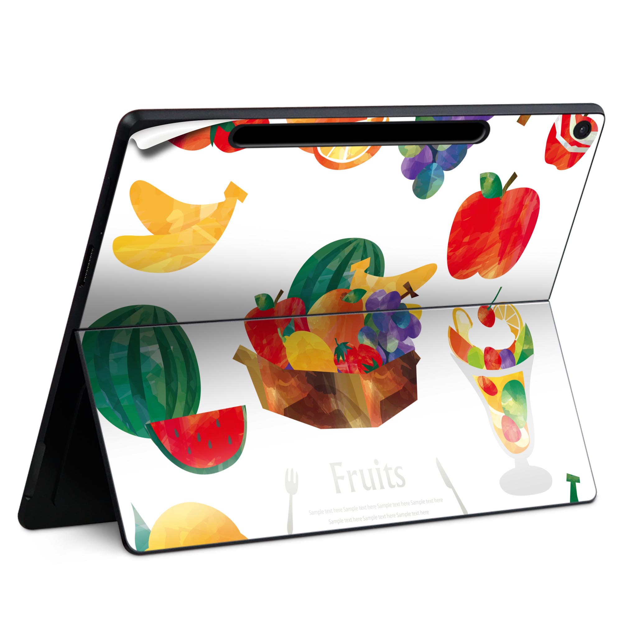 Surface Pro 12 インチ (2025) 用 スキンシール 全面スキンシール フル SurfacePro12 用 背面 底 ステ..