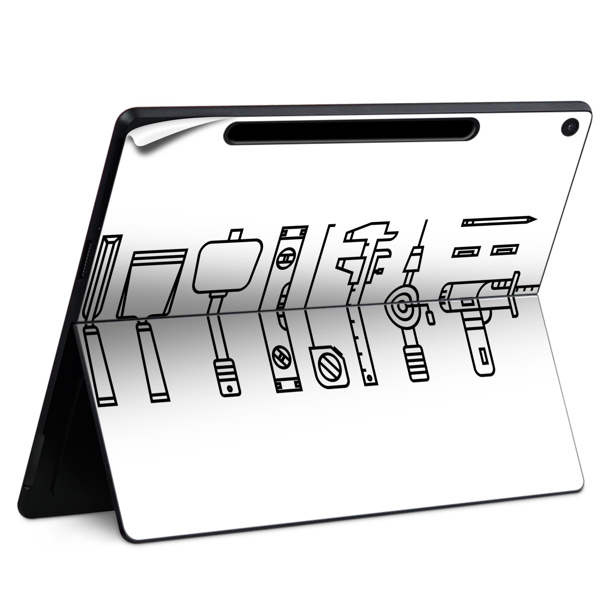 Surface Pro 12 インチ (2025) 用 スキンシール 全面スキンシール フル SurfacePro12 用 背面 底 ステ..