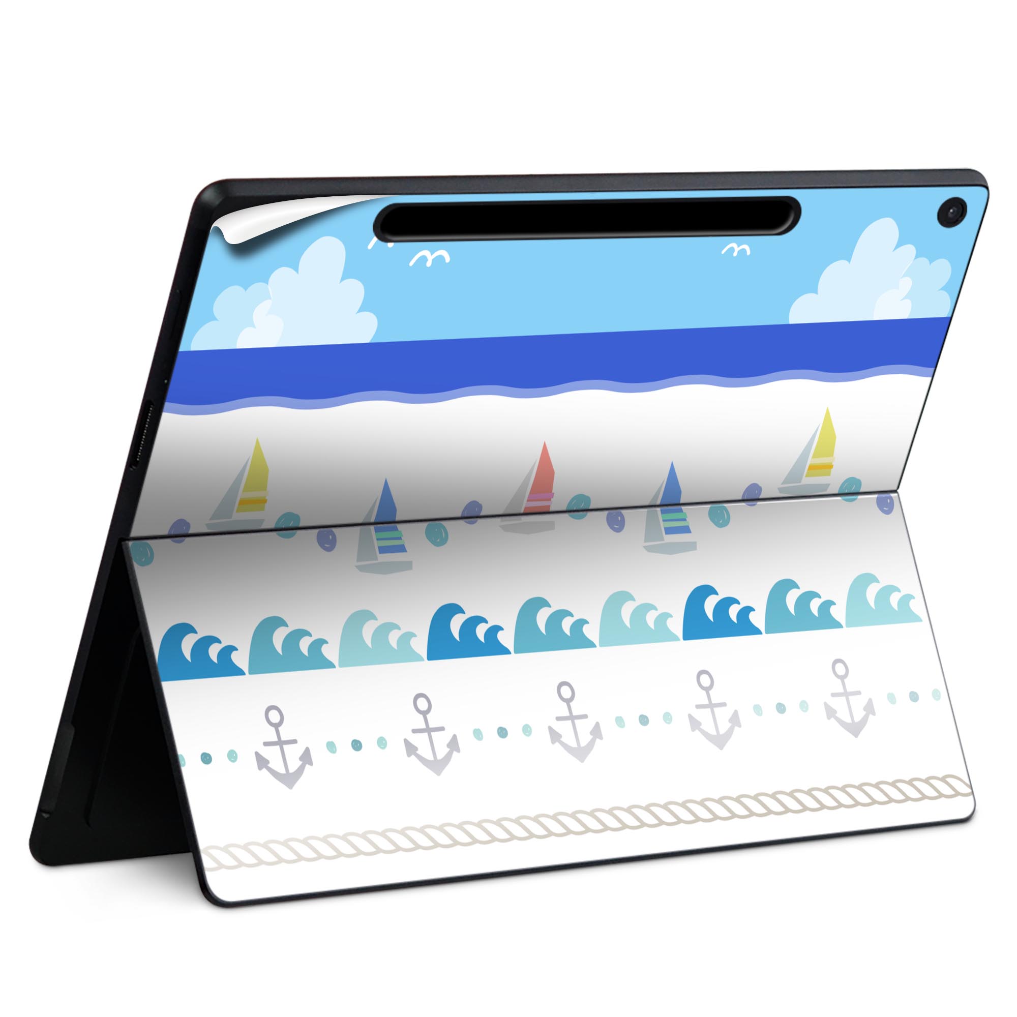 Surface Pro 12 インチ (2025) 用 スキンシール 全面スキンシール フル SurfacePro12 用 背面 底 ステ..