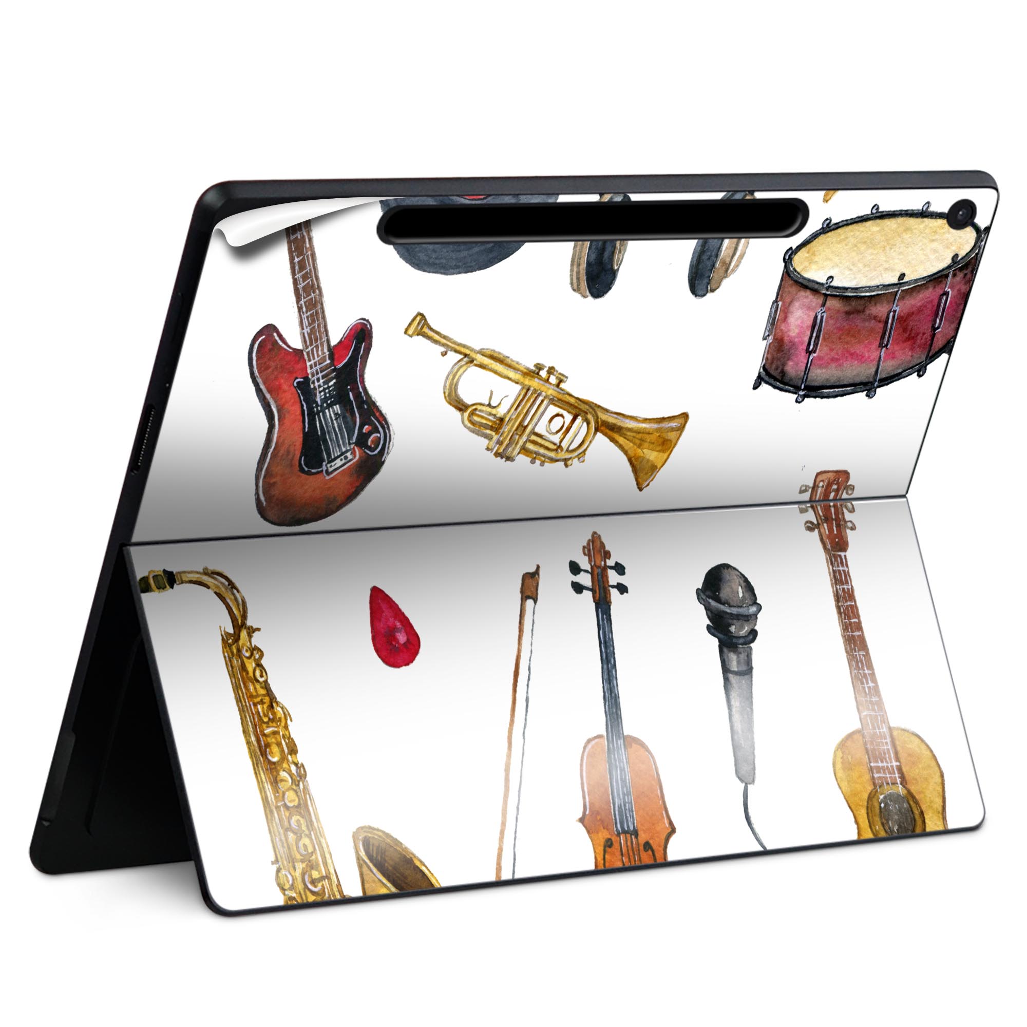 Surface Pro 12 インチ (2025) 用 スキンシール 全面スキンシール フル SurfacePro12 用 背面 底 ステ..