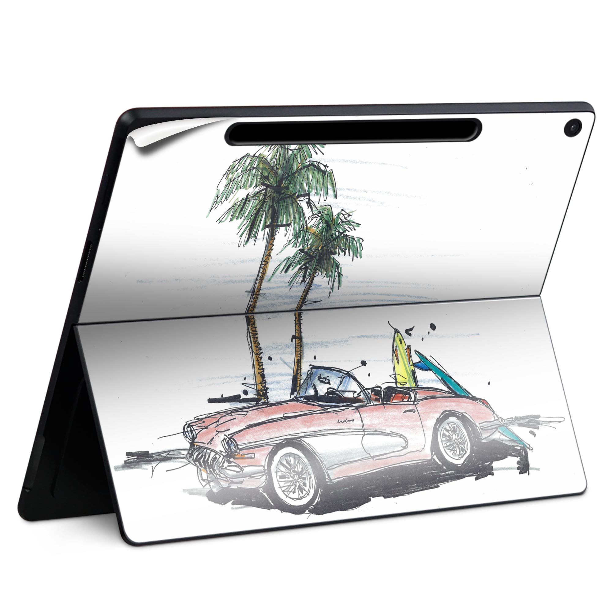 Surface Pro 12 インチ (2025) 用 スキンシール 全面スキンシール フル SurfacePro12 用 背面 底 ステ..