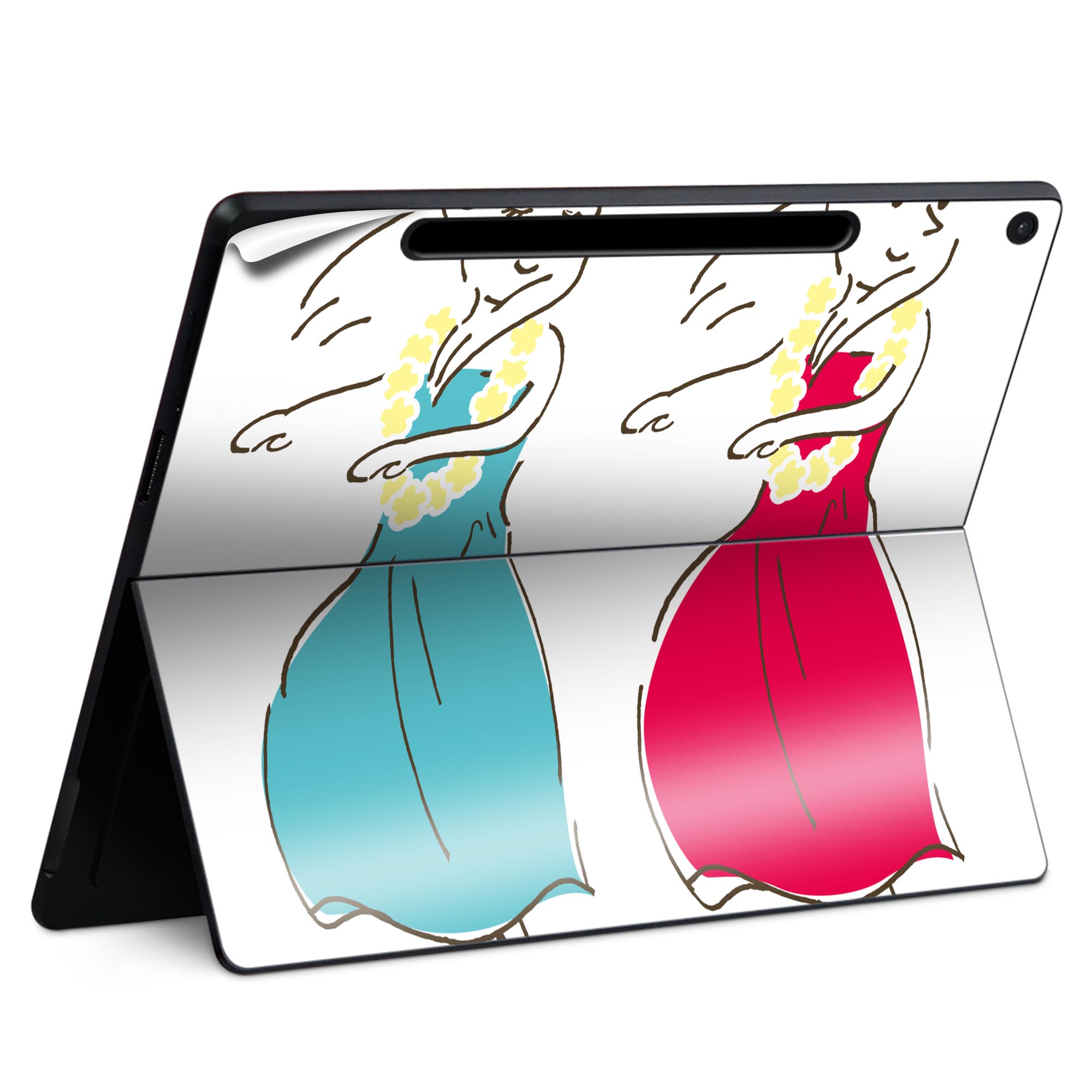 Surface Pro 12 インチ (2025) 用 スキンシール 全面スキンシール フル SurfacePro12 用 背面 底 ステ..