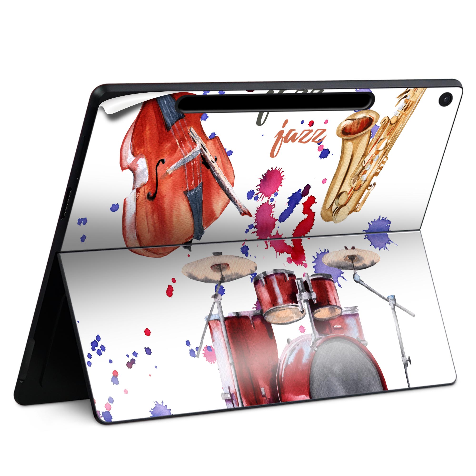 Surface Pro 12 インチ (2025) 用 スキンシール 全面スキンシール フル SurfacePro12 用 背面 底 ステ..