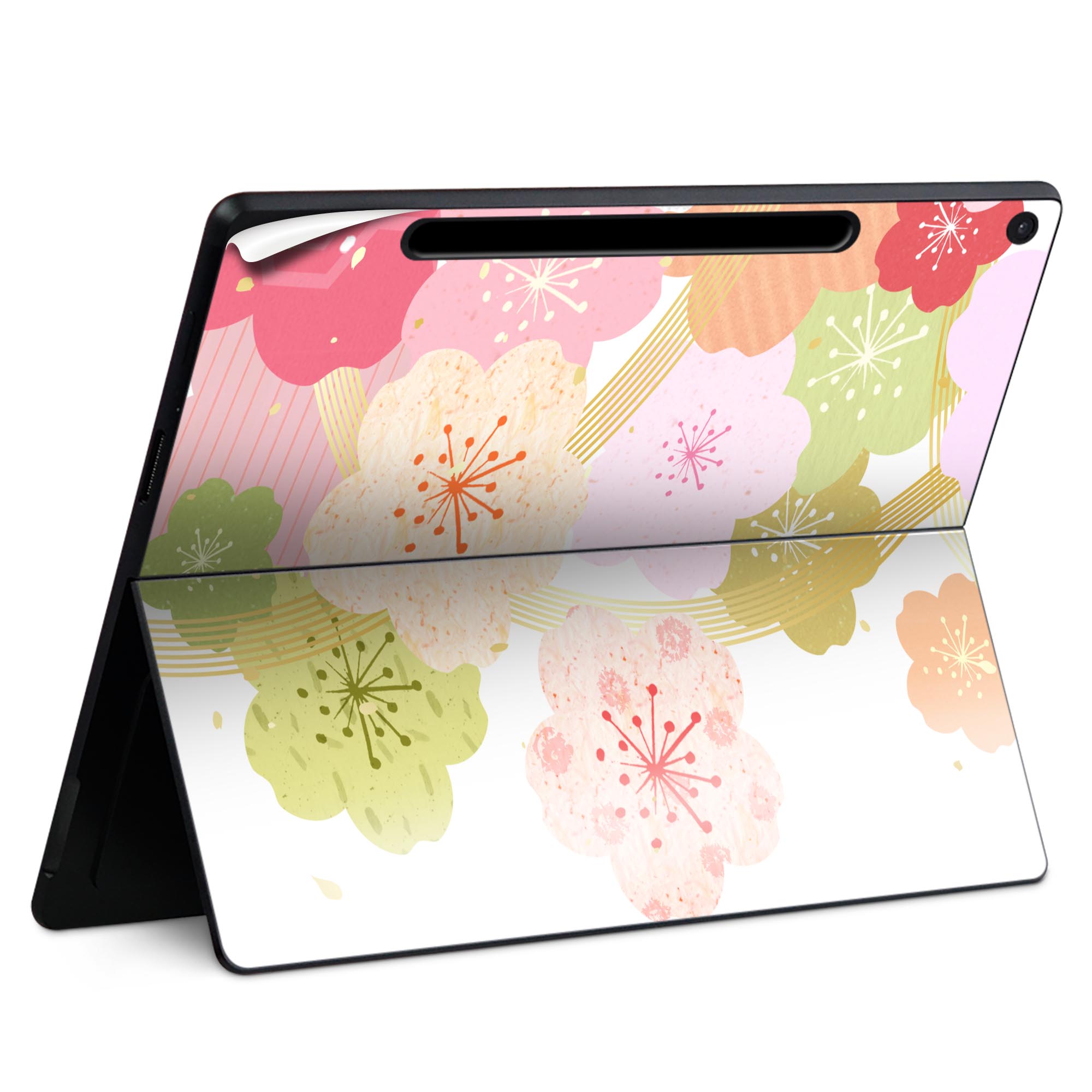 Surface Pro 12 インチ (2025) 用 スキンシール 全面スキンシール フル SurfacePro12 用 背面 底 ステ..