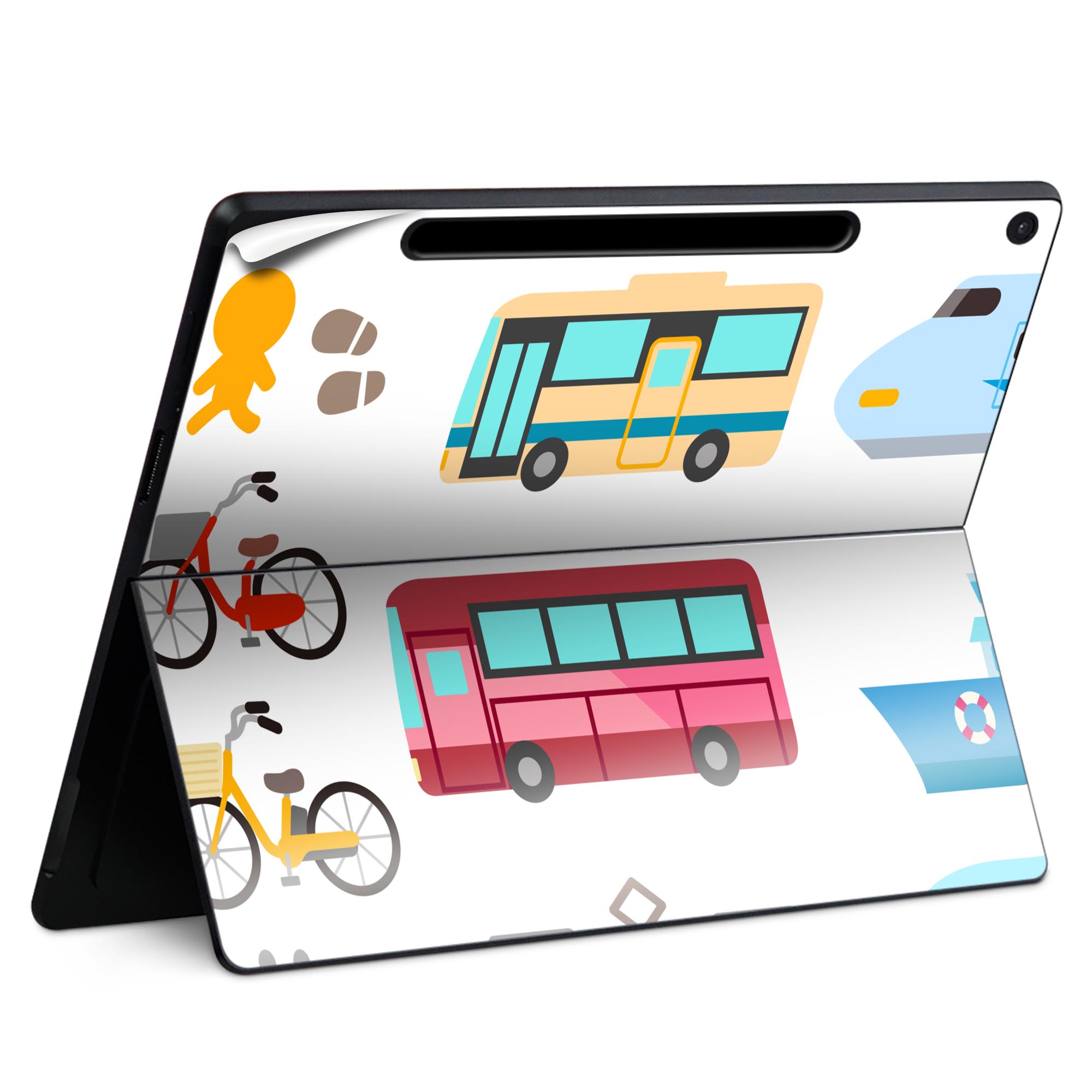 Surface Pro 12 インチ (2025) 用 スキンシール 全面スキンシール フル SurfacePro12 用 背面 底 ステ..