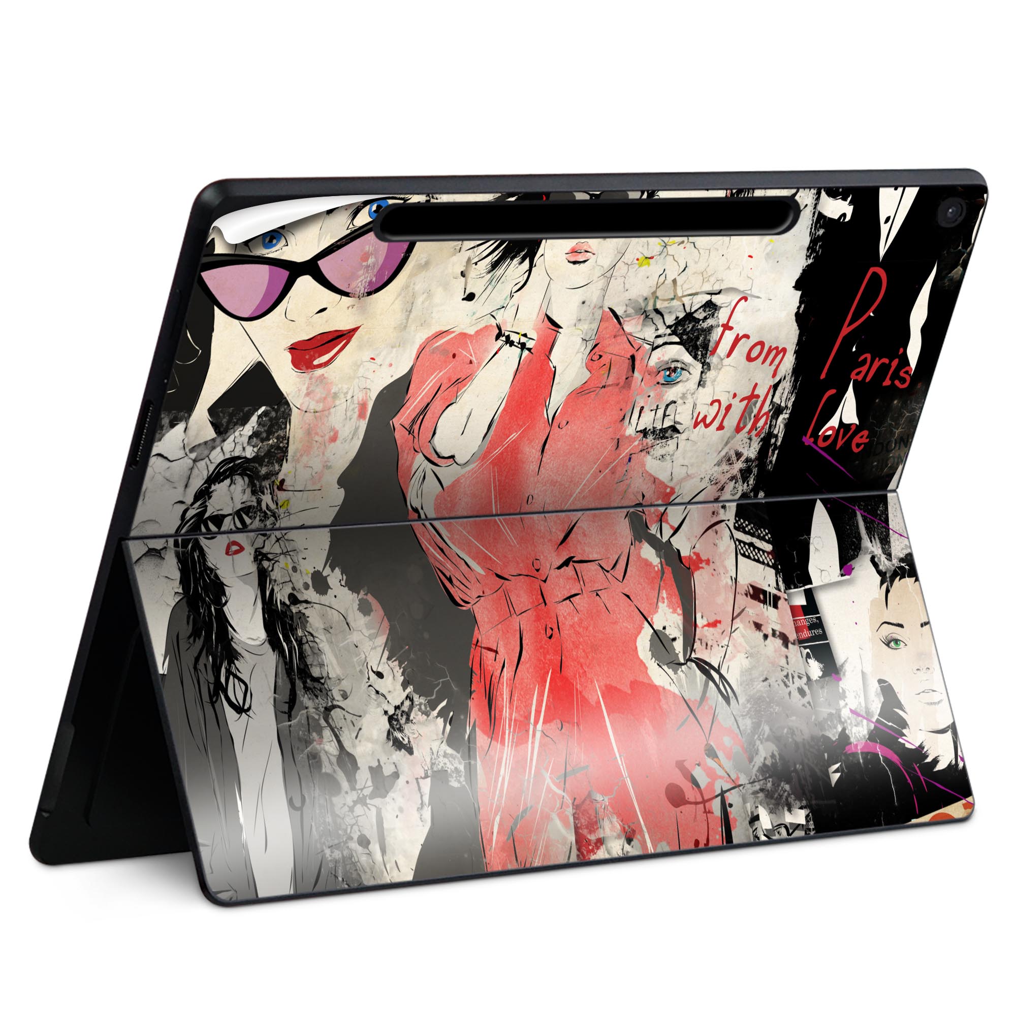 Surface Pro 12 インチ (2025) 用 スキンシール 全面スキンシール フル SurfacePro12 用 背面 底 ステ..