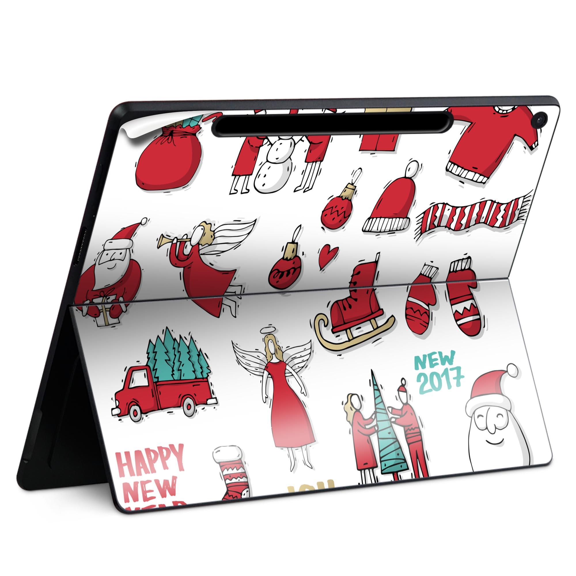 Surface Pro 12 インチ (2025) 用 スキンシール 全面スキンシール フル SurfacePro12 用 背面 底 ステ..