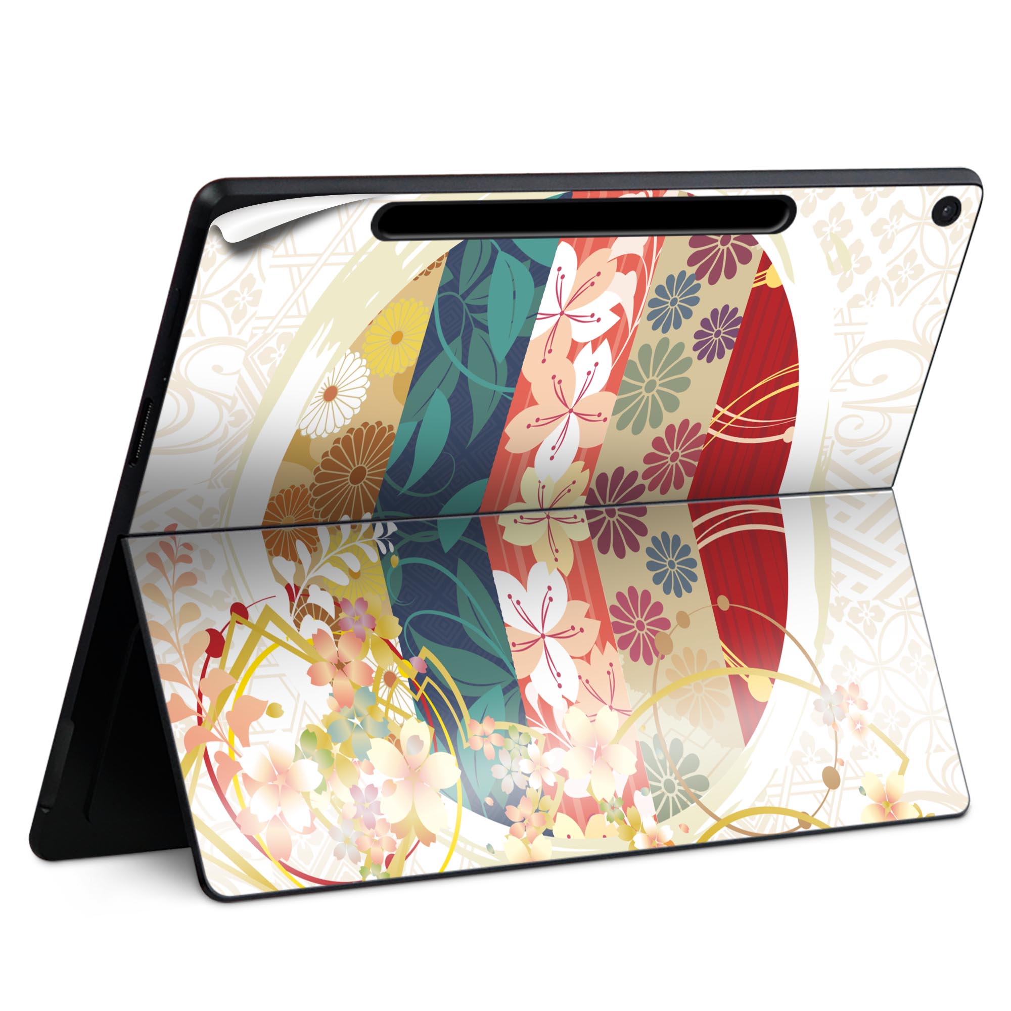 Surface Pro 12 インチ (2025) 用 スキンシール 全面スキンシール フル SurfacePro12 用 背面 底 ステ..