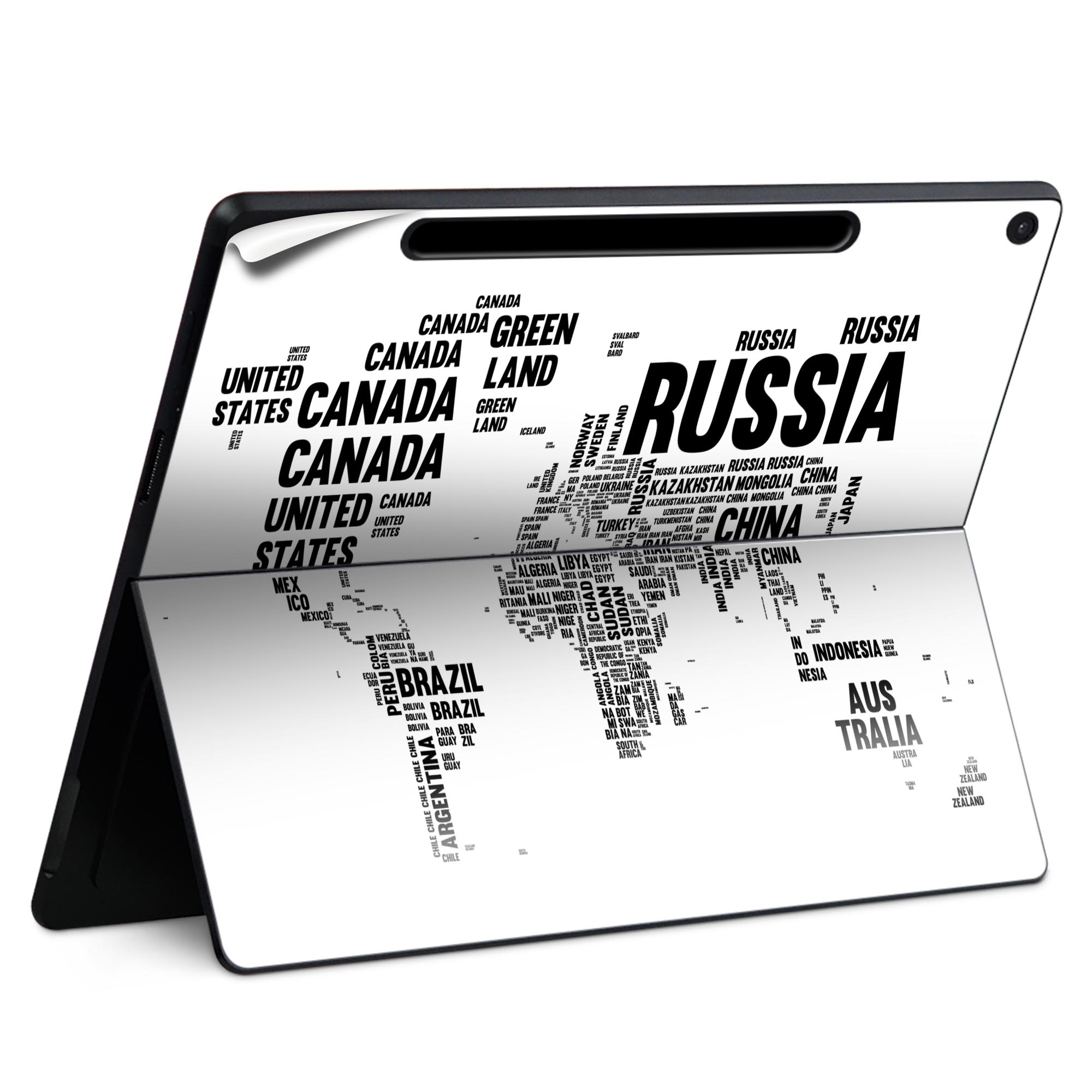 Surface Pro 12 インチ (2025) 用 スキンシール 全面スキンシール フル SurfacePro12 用 背面 底 ステ..