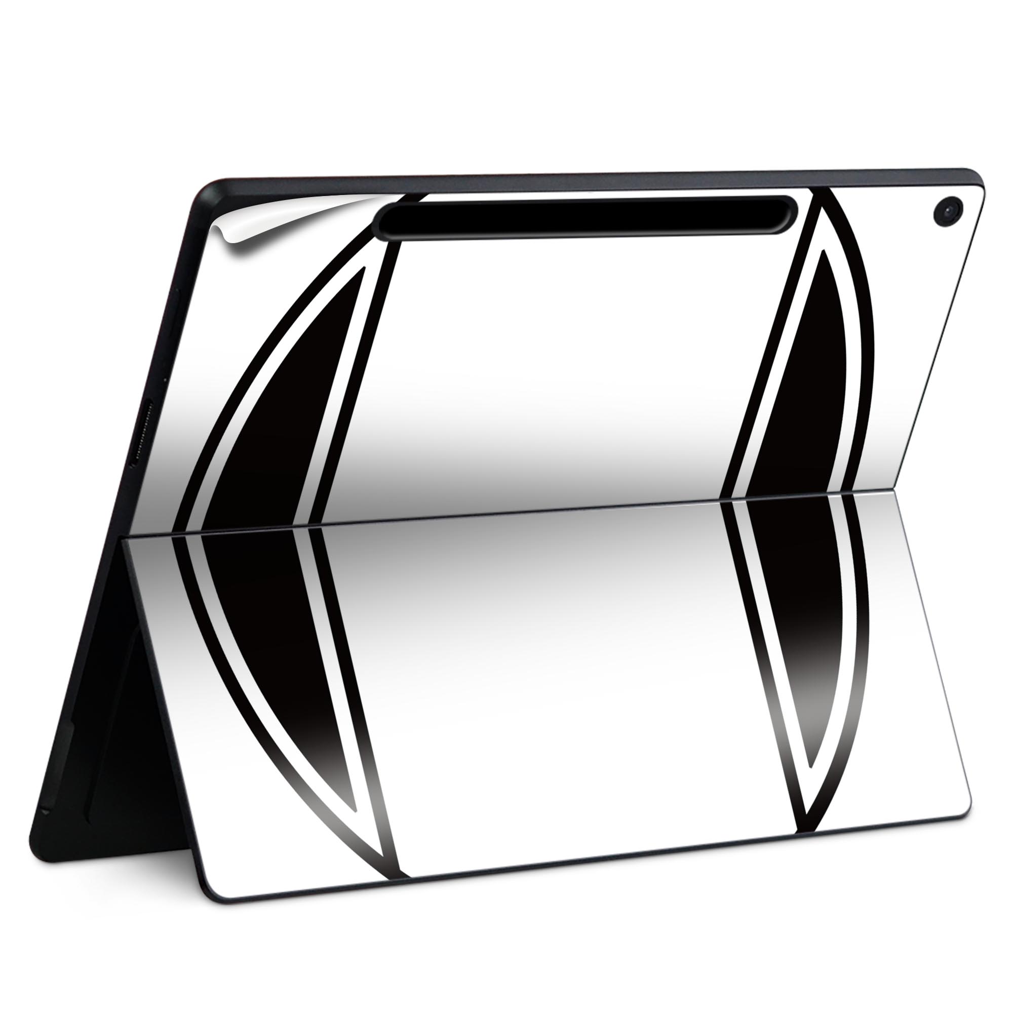 Surface Pro 12 インチ (2025) 用 スキンシール 全面スキンシール フル SurfacePro12 用 背面 底 ステッカー 保護シール 高品質再剥離性シート キャラクター かわいい 023396 女性　顔　人物 019356 文字 o アルファベット