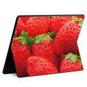 Surface Pro11(2024) / Pro10(for Business) / Pro9(2022) 共通対応 背面 保護 デザイン スキンシール Pro8/ProX 各種対応 000149 苺 いちご 赤 果物