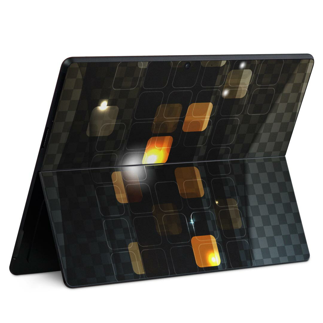 Surface Pro11(2024) / Pro10(for Business) / Pro9(2022) 共通対応 背面 保護 デザイン スキンシール Pro8/ProX 各種対応 000360 市松模様