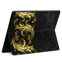Surface Pro11(2024) / Pro10(for Business) / Pro9(2022) 共通対応 背面 保護 デザイン スキンシール Pro8/ProX 各種対応 000385 ペイズリー ダマスク 花