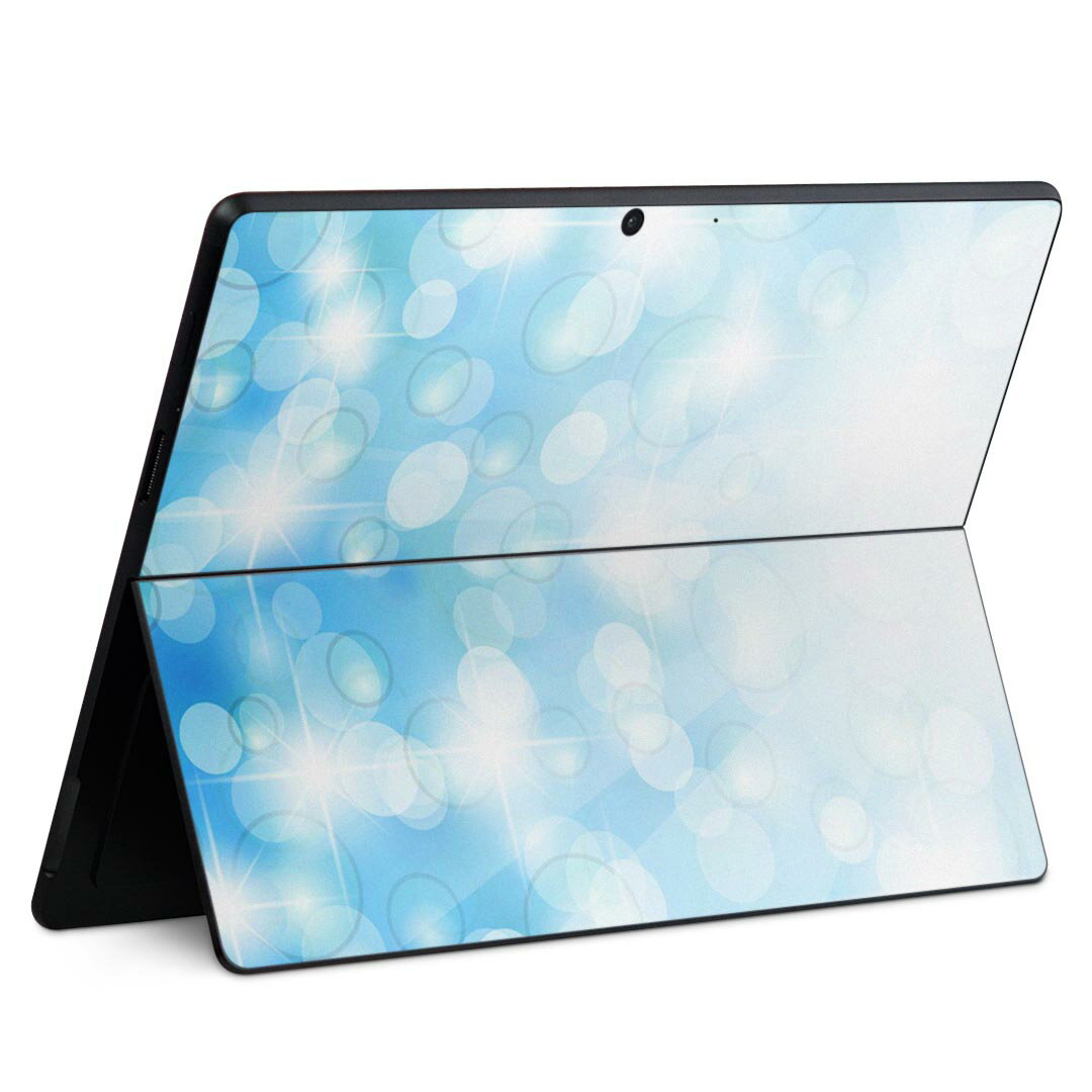 Surface Pro11(2024) / Pro10(for Business) / Pro9(2022) 共通対応 背面 保護 デザイン スキンシール Pro8/ProX 各種対応 000807 光り バブル