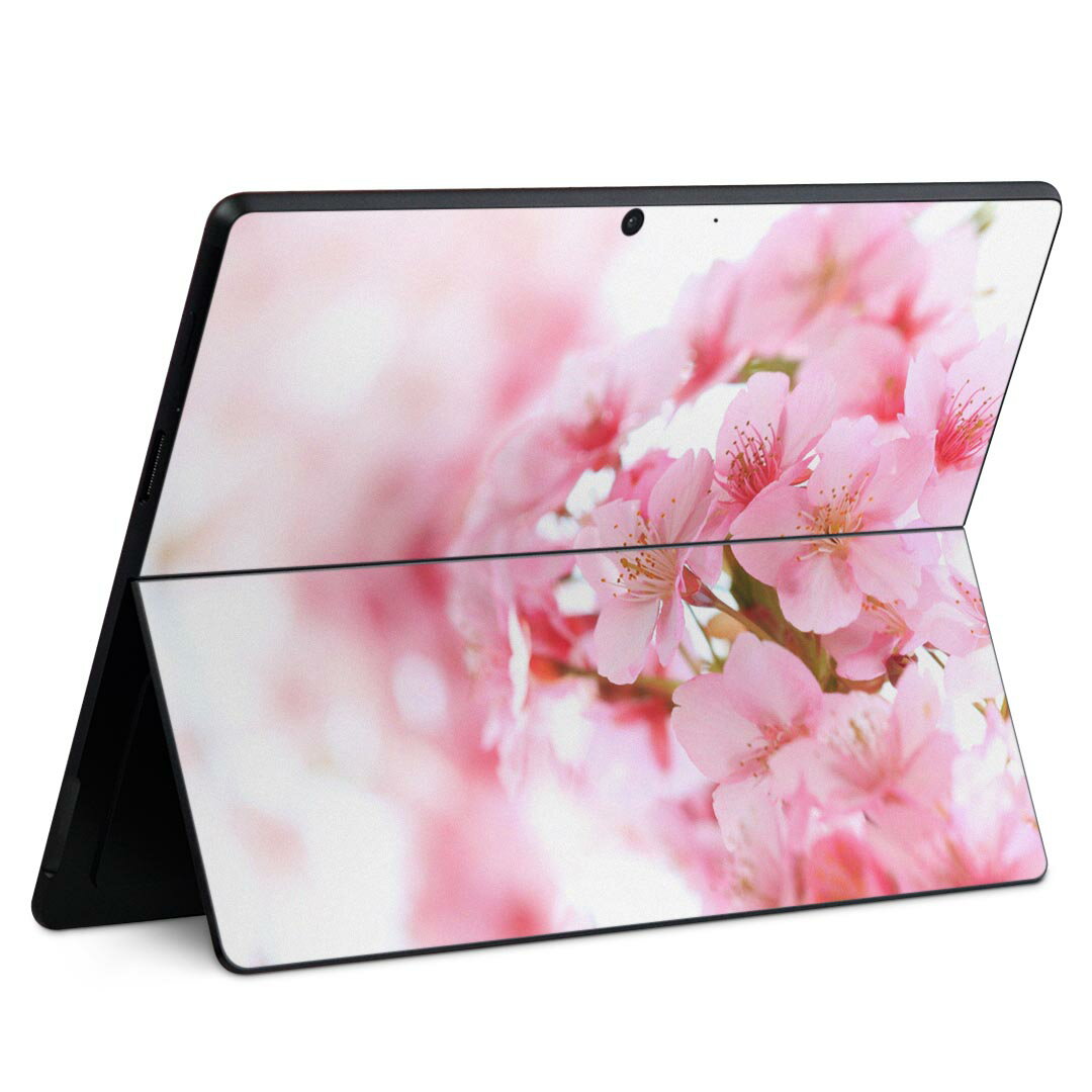 Surface Pro11(2024) / Pro10(for Business) / Pro9(2022) 共通対応 背面 保護 デザイン スキンシール Pro8/ProX 各種対応 000886 桜