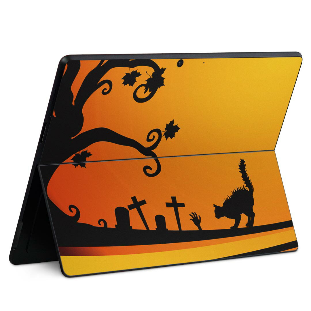 Surface Pro11(2024) / Pro10(for Business) / Pro9(2022) 共通対応 背面 保護 デザイン スキンシール Pro8/ProX 各種対応 000944 コウモリ ハロウィン
