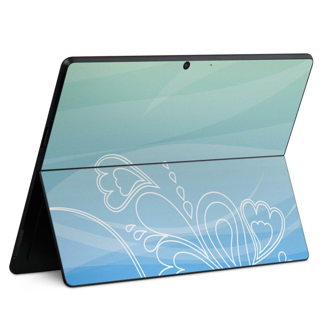 Surface Pro11(2024) / Pro10(for Business) / Pro9(2022) 共通対応 背面 保護 デザイン スキンシール Pro8/ProX 各種対応 001326 南国 グラデーション