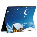 Surface Pro 9 Surface Pro 8 Surface Pro X 用 スキンシール 共通対応 igsticker サーフェス プロ 9 / プロ 8 カバー ケース 　　001484 雪　冬