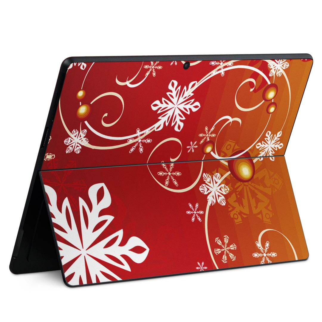 Surface Pro11(2024) / Pro10(for Business) / Pro9(2022) 共通対応 背面 保護 デザイン スキンシール Pro8/ProX 各種対応 001518 雪 冬