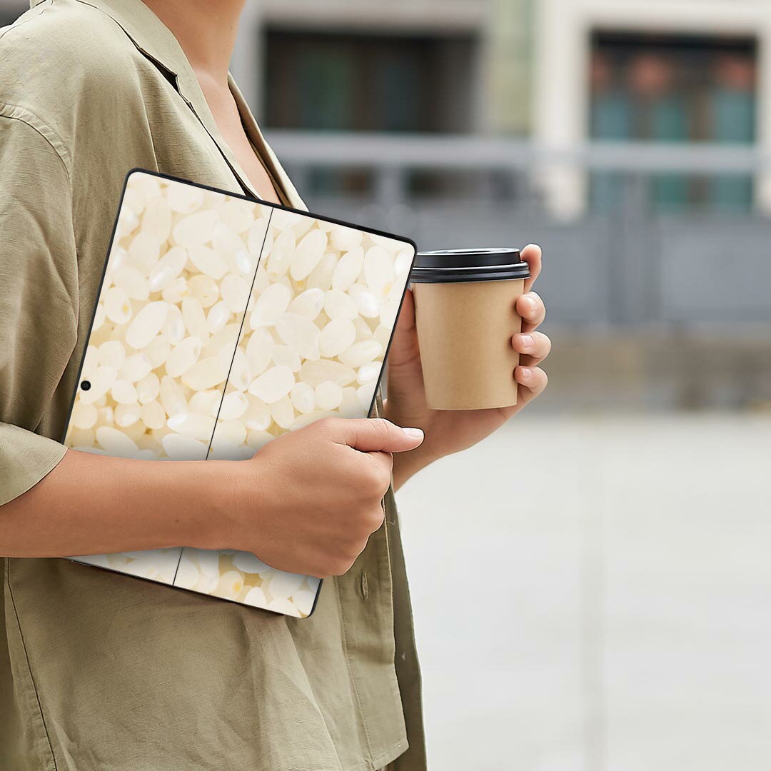 Surface Pro11(2024) / Pro10(for Business) / Pro9(2022) 共通対応 背面 保護 デザイン スキンシール Pro8/ProX 各種対応 000274 お米 米 食べ物