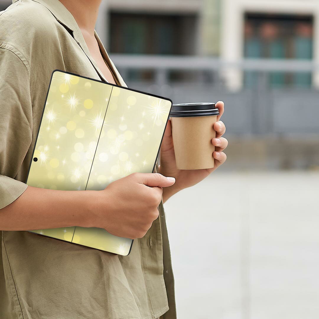 Surface Pro11(2024) / Pro10(for Business) / Pro9(2022) 共通対応 背面 保護 デザイン スキンシール Pro8/ProX 各種対応 000804 光 模様