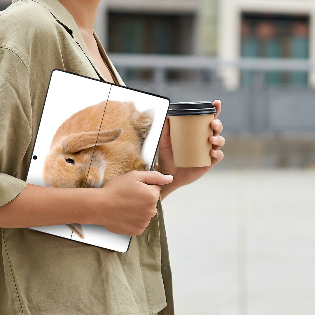 Surface Pro11(2024) / Pro10(for Business) / Pro9(2022) 共通対応 背面 保護 デザイン スキンシール Pro8/ProX 各種対応 001112 うさぎ 動物