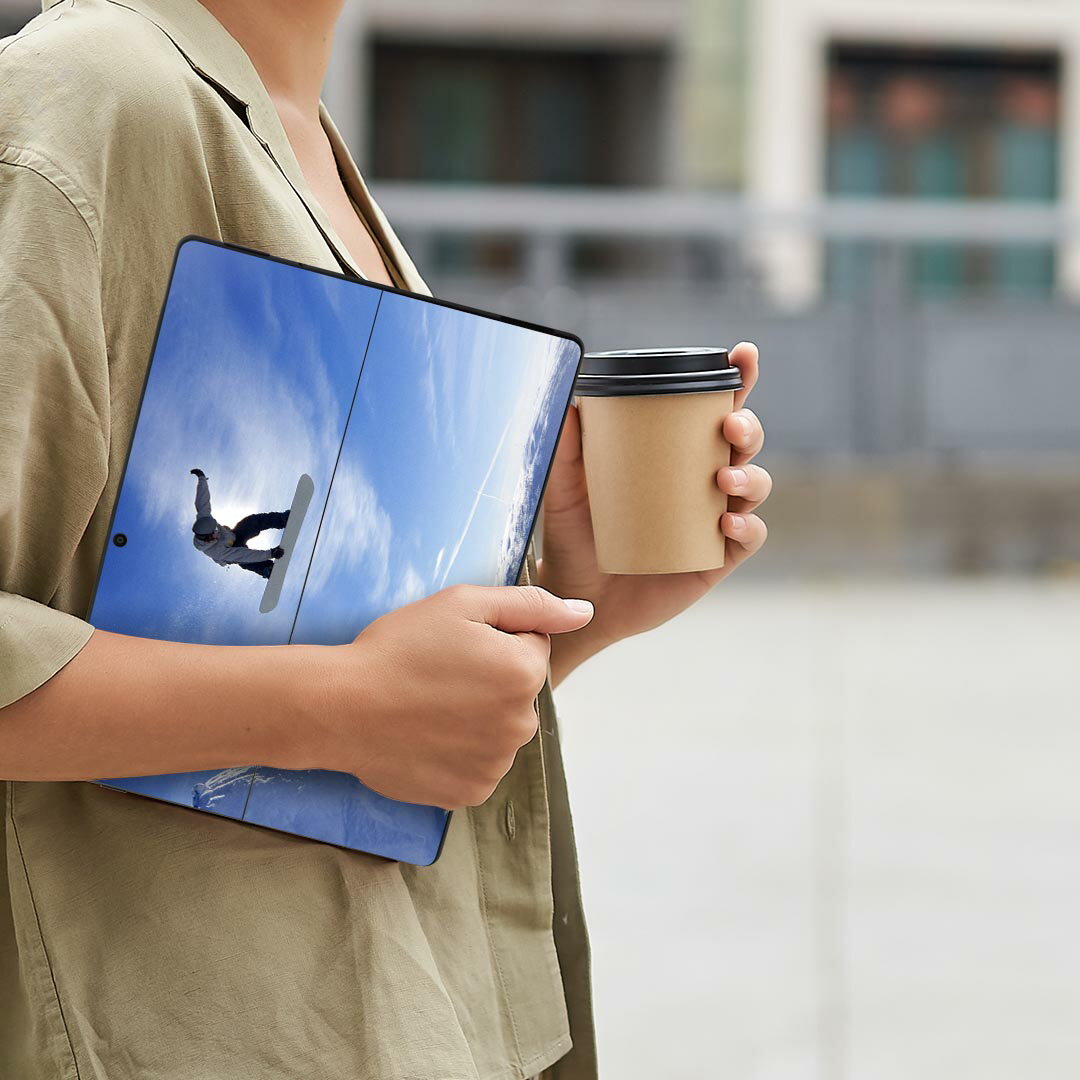 Surface Pro11(2024) / Pro10(for Business) / Pro9(2022) 共通対応 背面 保護 デザイン スキンシール Pro8/ProX 各種対応 001174 スノーボード 雪 スポーツ